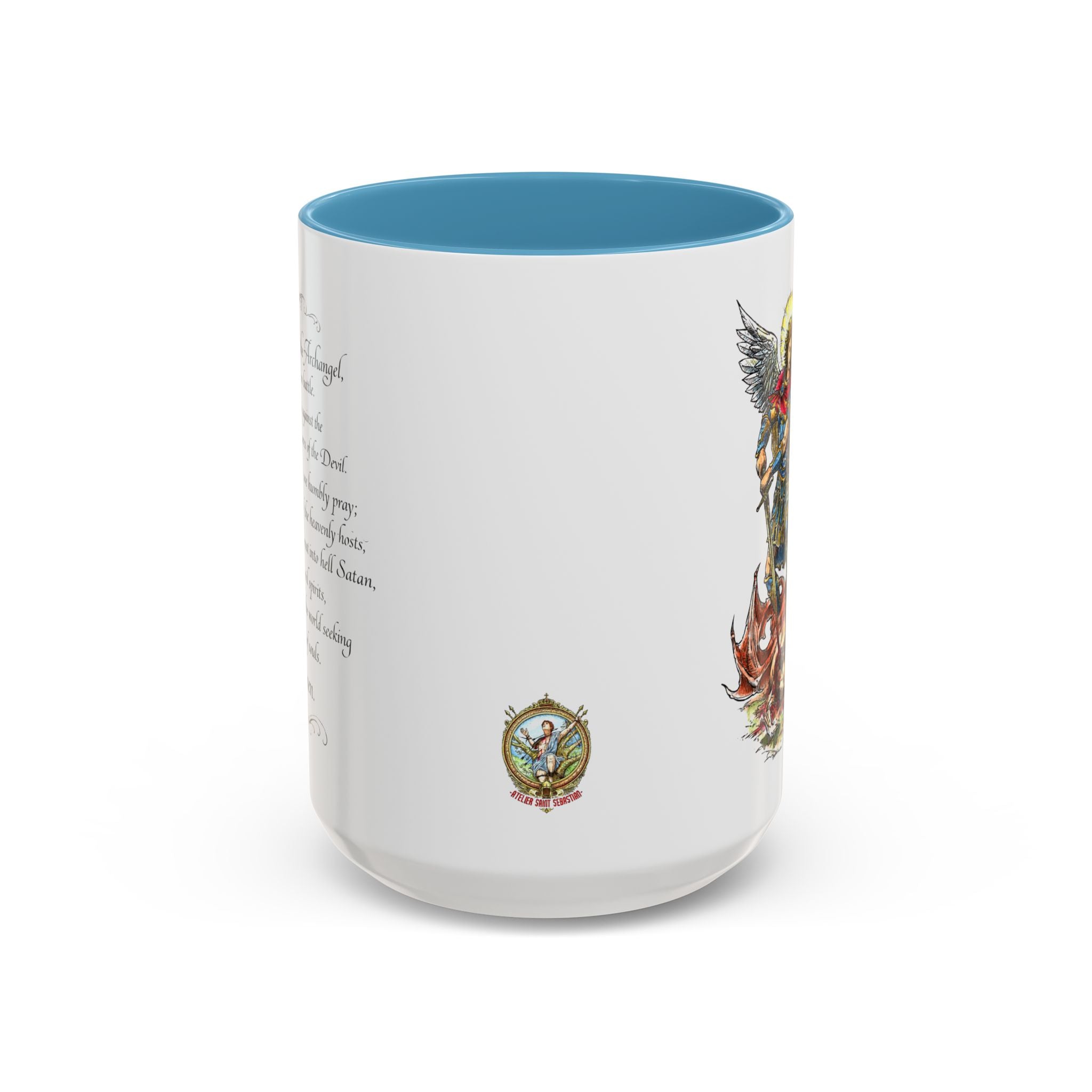 St. Michael Archangel Illustration Coffee Mug | Accent 11/15oz