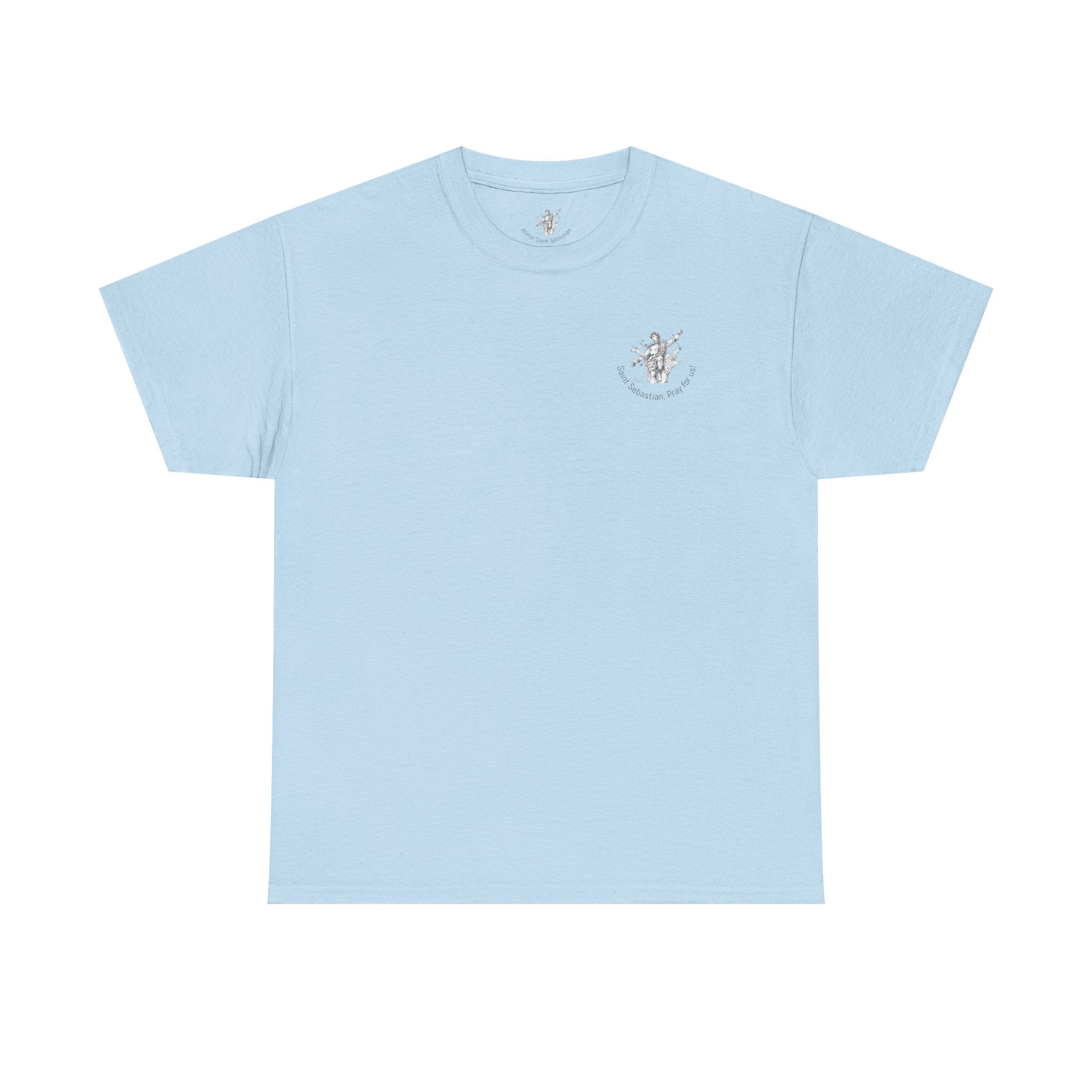 Saint Sebastian Illustration Tee | Vintage Religious Art, Martyrdom Design