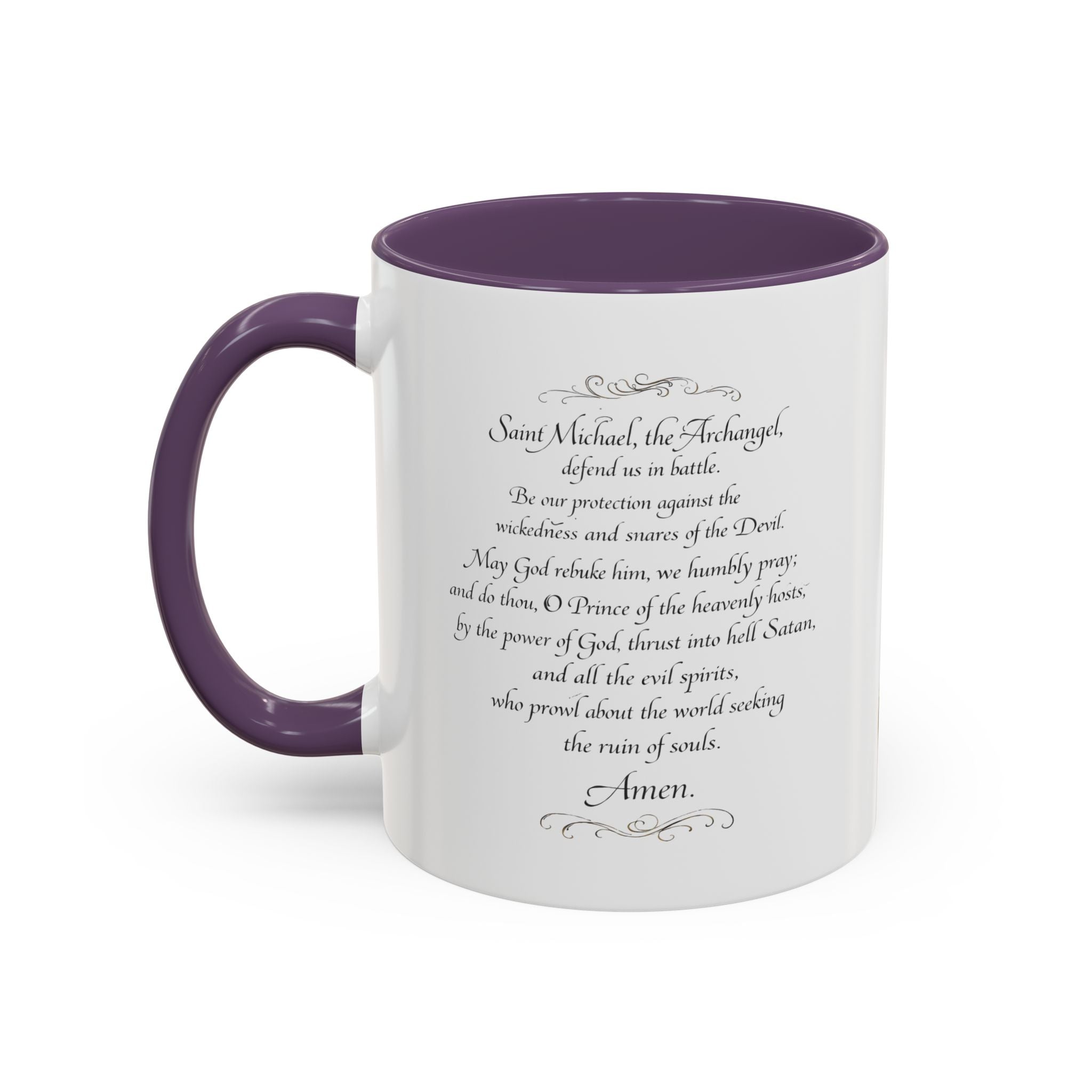 St. Michael Archangel Illustration Coffee Mug | Accent 11/15oz