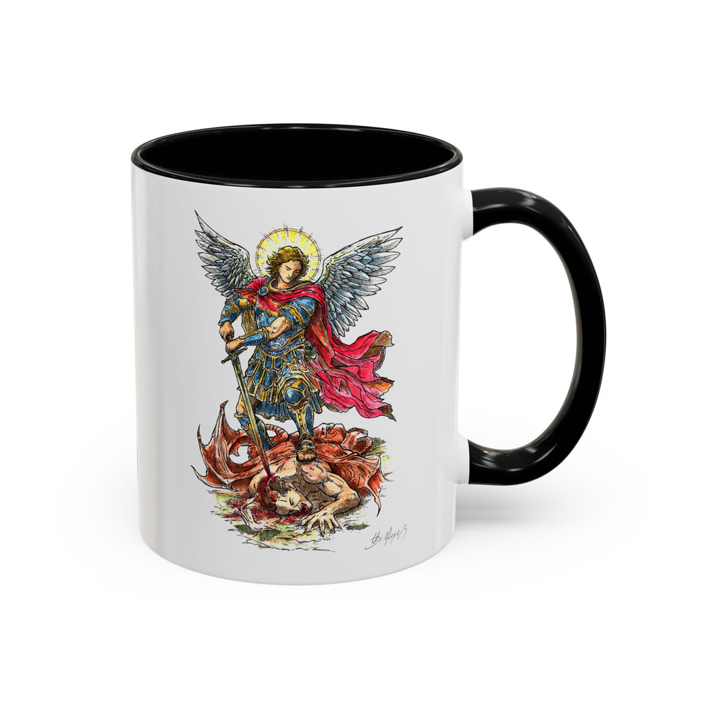 St. Michael Archangel Illustration Coffee Mug | Accent 11/15oz