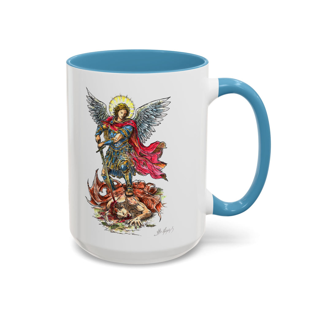 St. Michael Archangel Illustration Coffee Mug | Accent 11/15oz