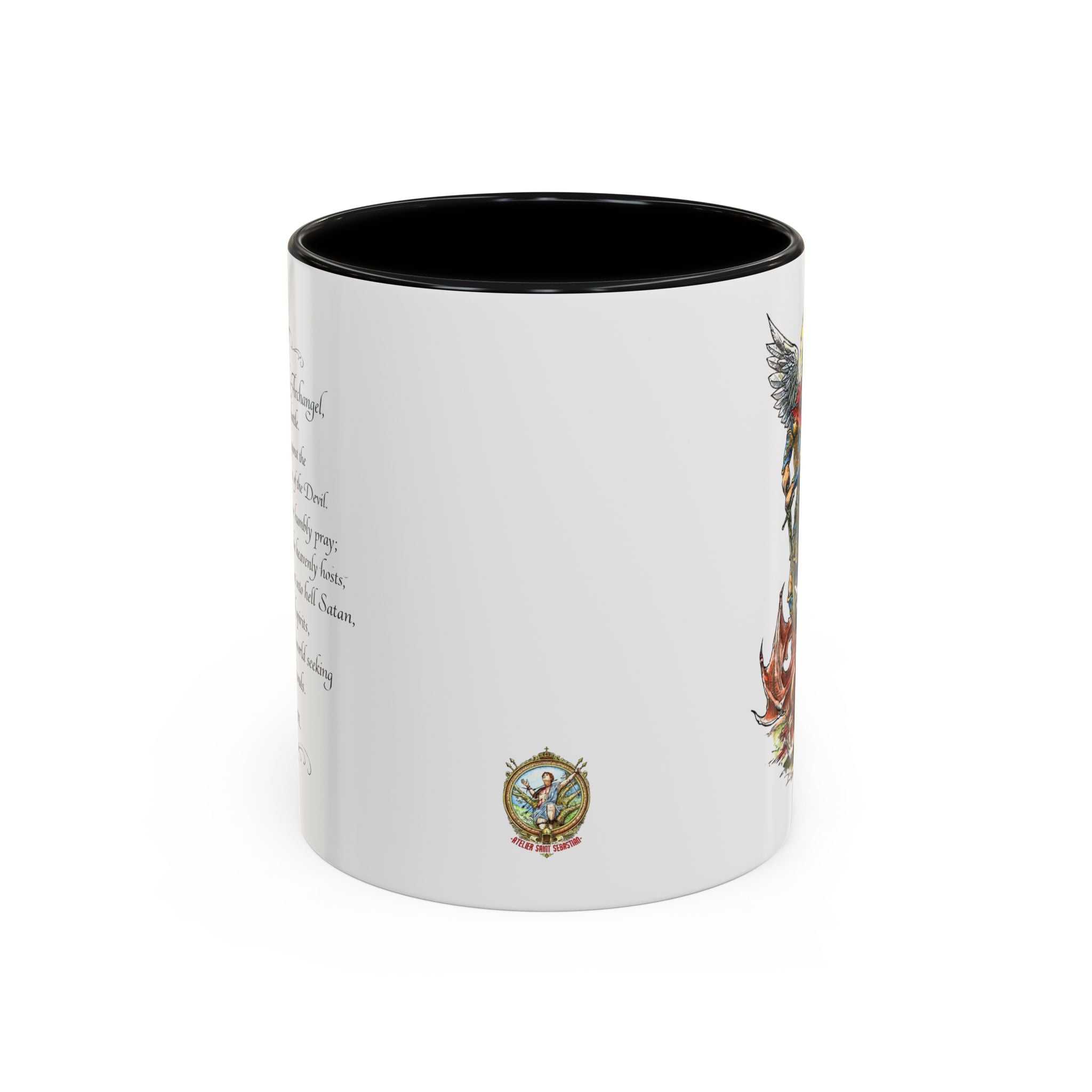 St. Michael Archangel Illustration Coffee Mug | Accent 11/15oz