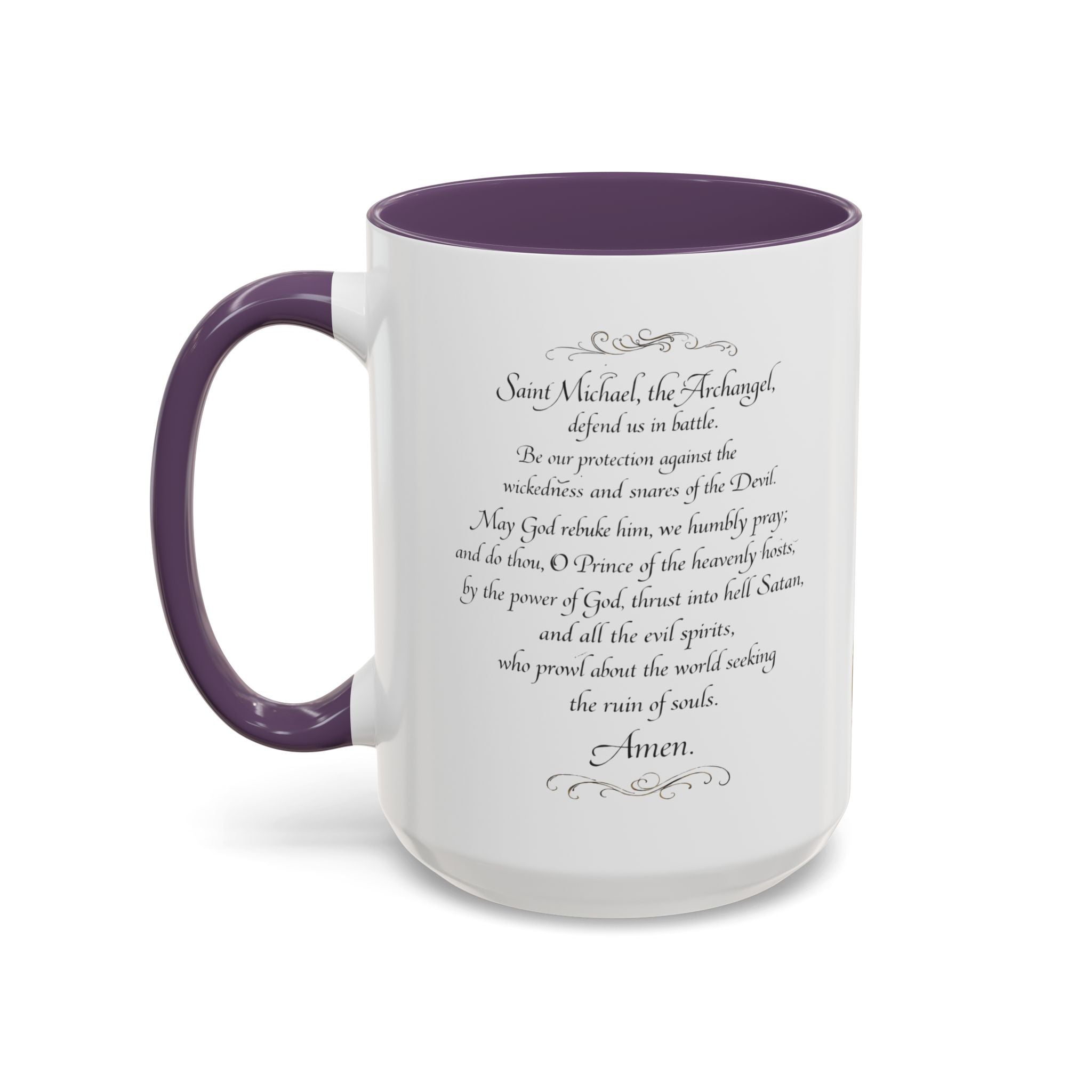 St. Michael Archangel Illustration Coffee Mug | Accent 11/15oz