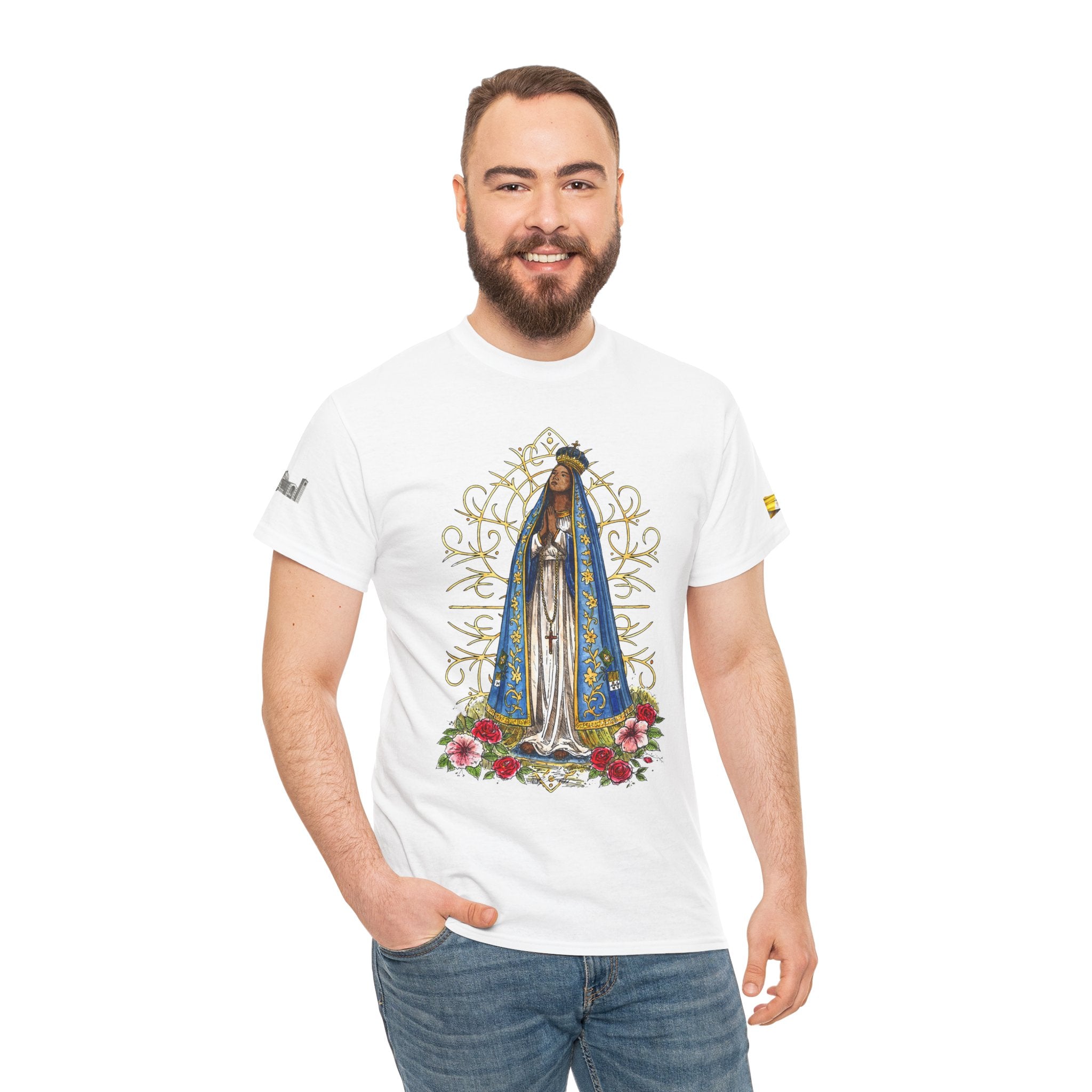 Nossa Senhora Aparecida Shirt | Brazilian Catholic Faith Tee | Virgin Mary Devotional Apparel