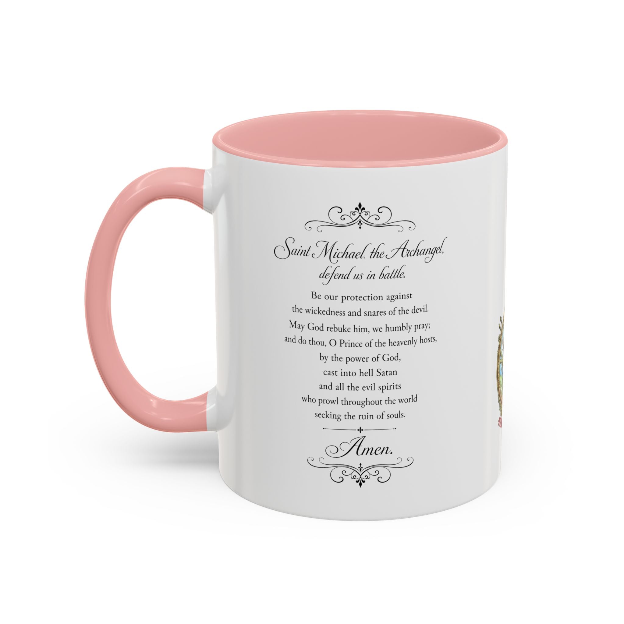 St. Michael Archangel Illustration Coffee Mug | Accent 11/15oz