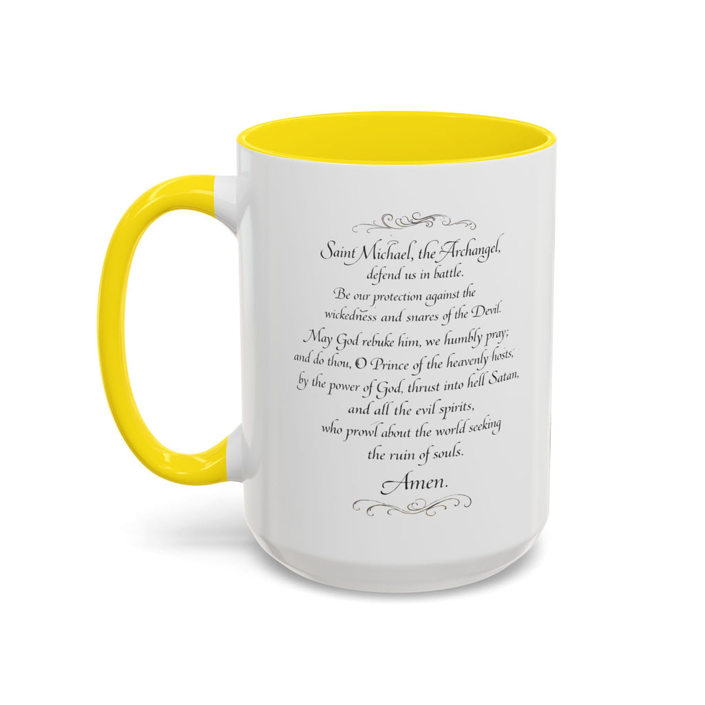 St. Michael Archangel Illustration Coffee Mug | Accent 11/15oz
