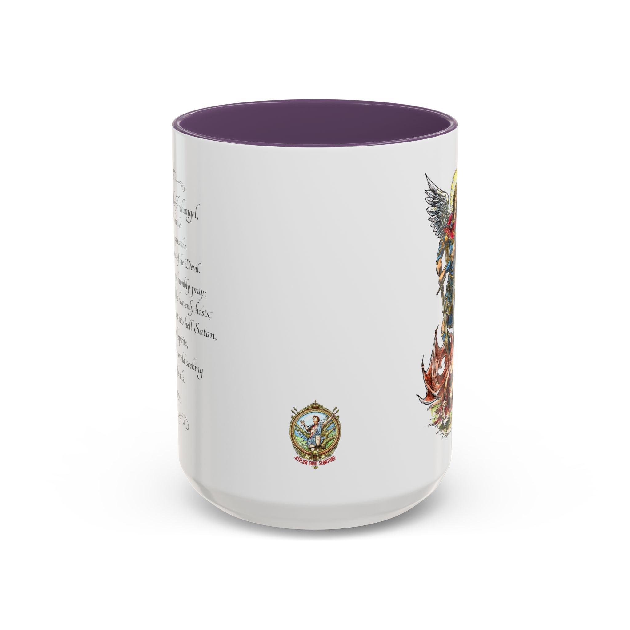 St. Michael Archangel Illustration Coffee Mug | Accent 11/15oz