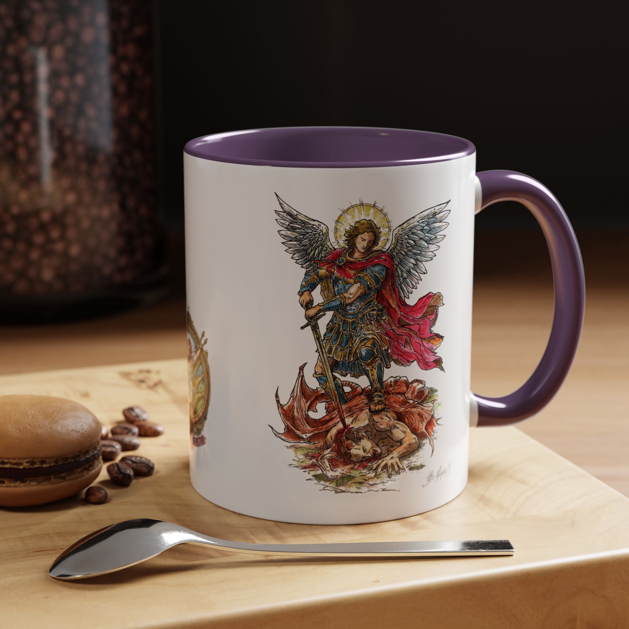 St. Michael Archangel Illustration Coffee Mug | Accent 11/15oz
