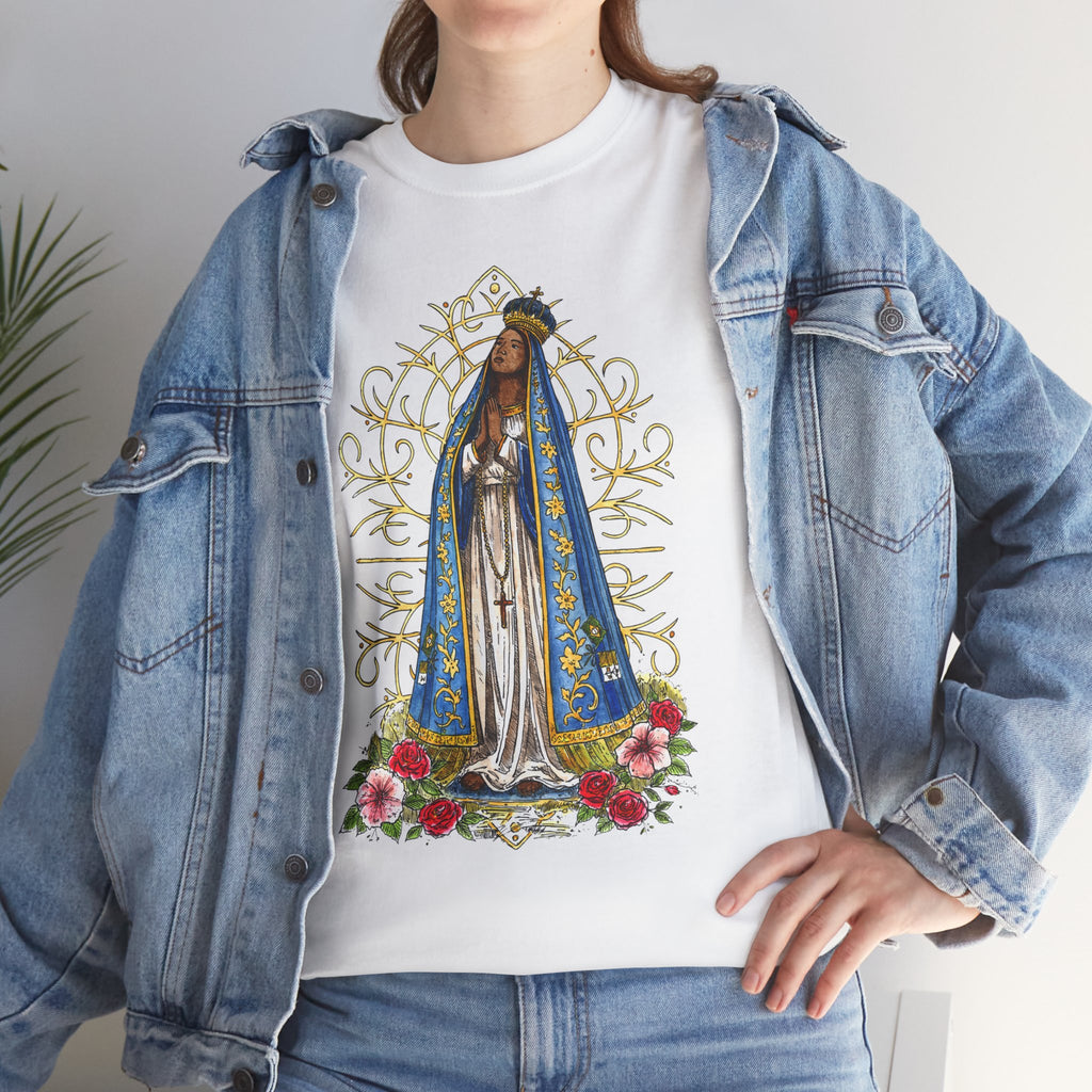Nossa Senhora Aparecida Shirt | Brazilian Catholic Faith Tee | Virgin Mary Devotional Apparel