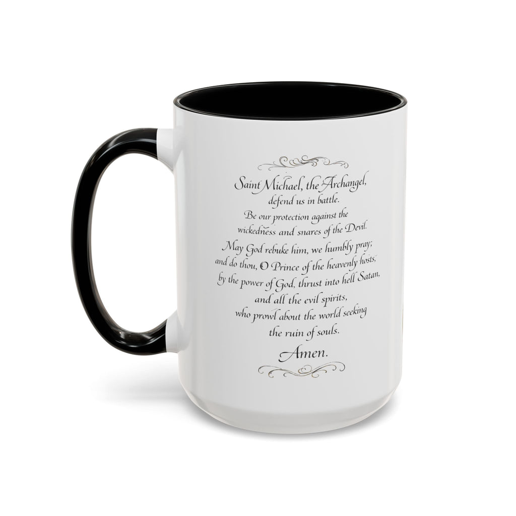 St. Michael Archangel Illustration Coffee Mug | Accent 11/15oz