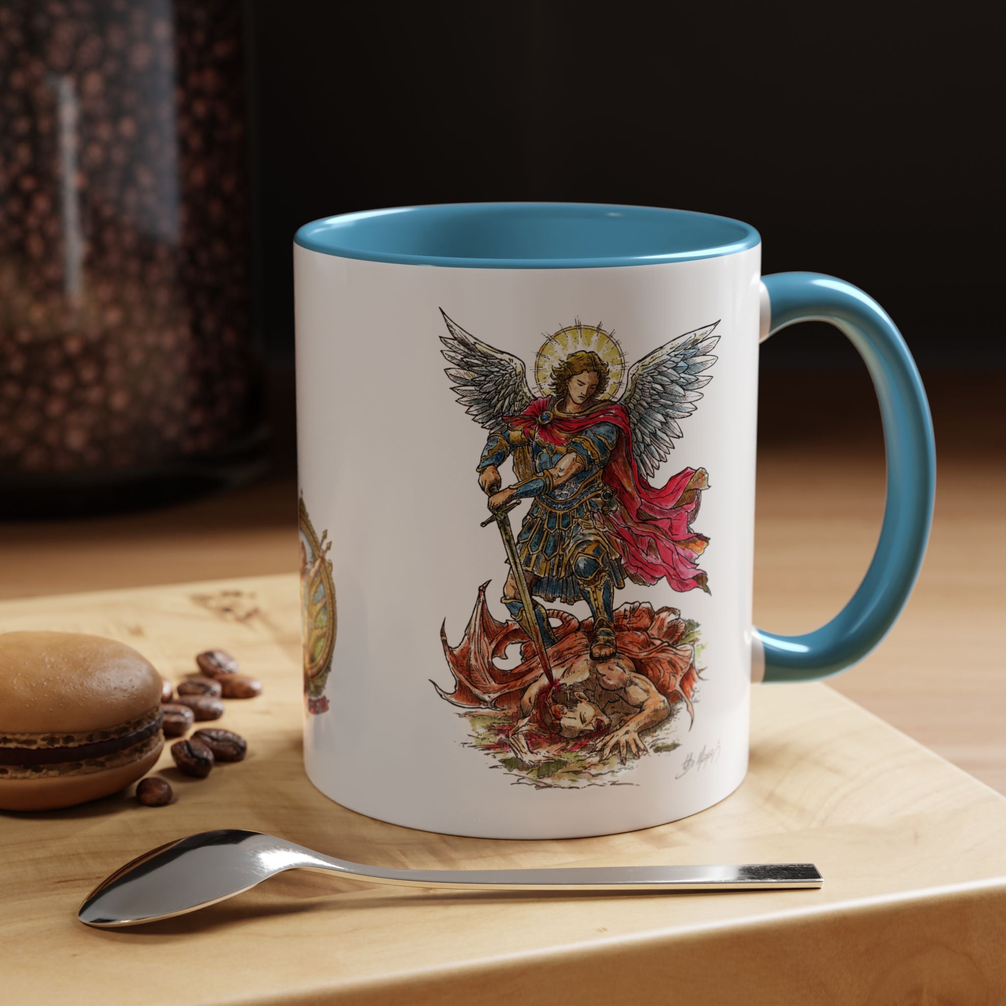 St. Michael Archangel Illustration Coffee Mug | Accent 11/15oz