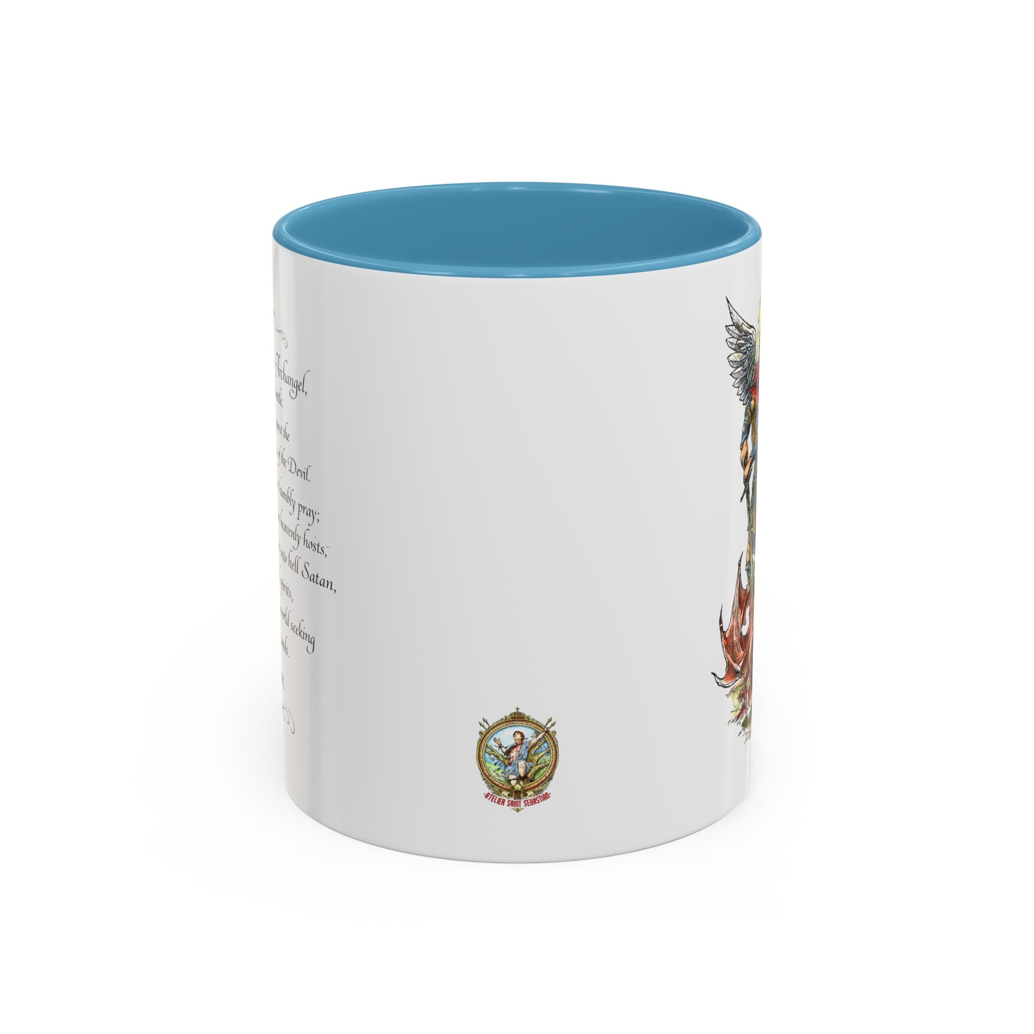 St. Michael Archangel Illustration Coffee Mug | Accent 11/15oz