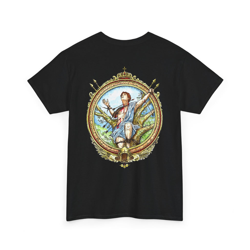Saint Sebastian Shirt – Catholic Sacred Art Cotton Tee