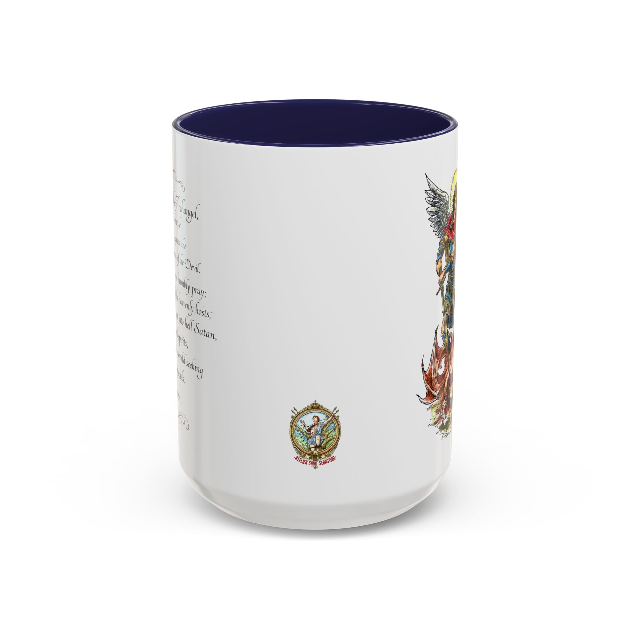 St. Michael Archangel Illustration Coffee Mug | Accent 11/15oz