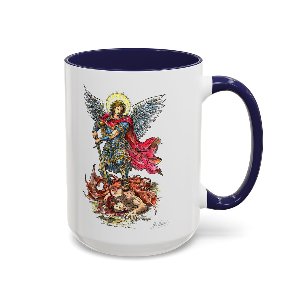 St. Michael Archangel Illustration Coffee Mug | Accent 11/15oz