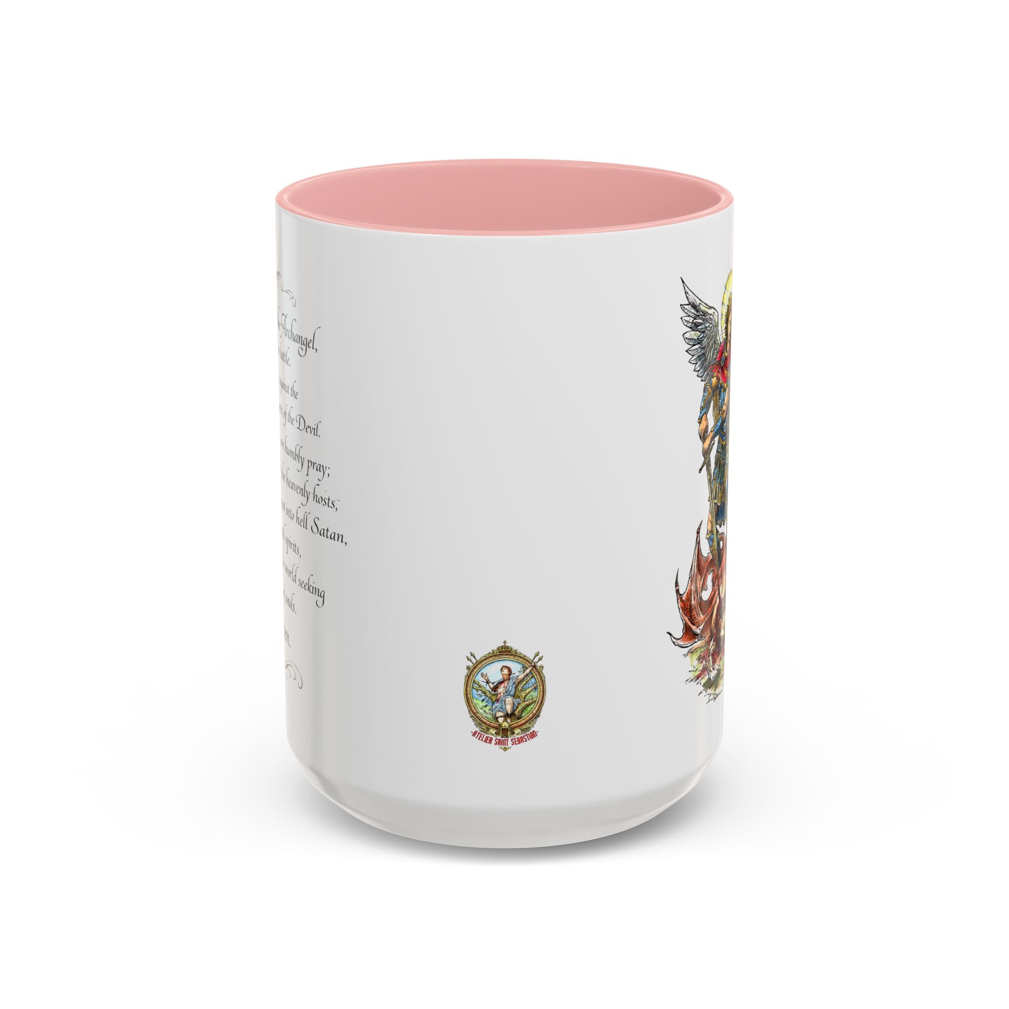 St. Michael Archangel Illustration Coffee Mug | Accent 11/15oz