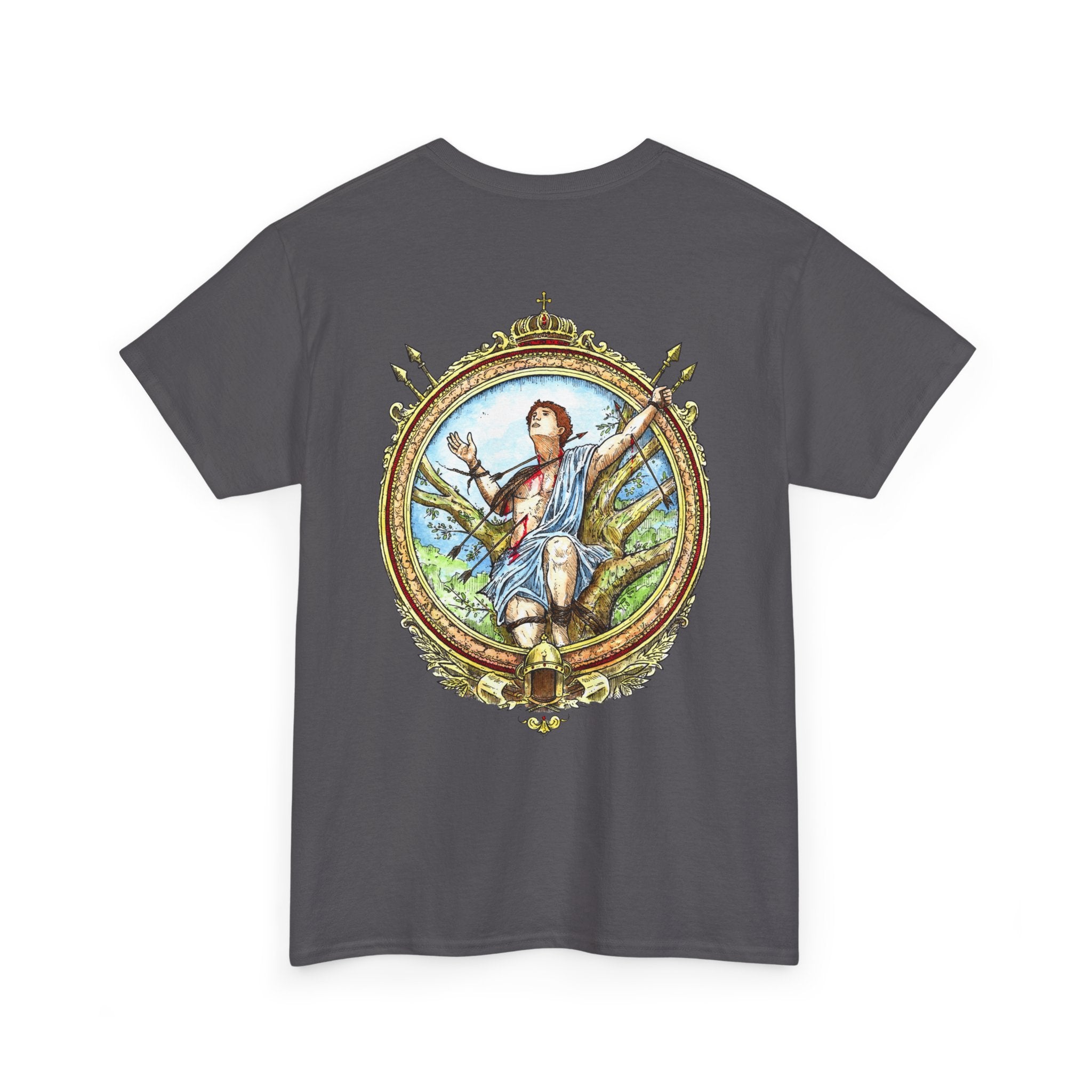 Saint Sebastian Shirt – Catholic Sacred Art Cotton Tee