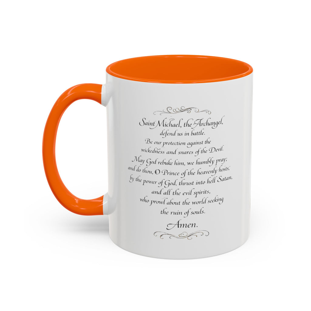 St. Michael Archangel Illustration Coffee Mug | Accent 11/15oz