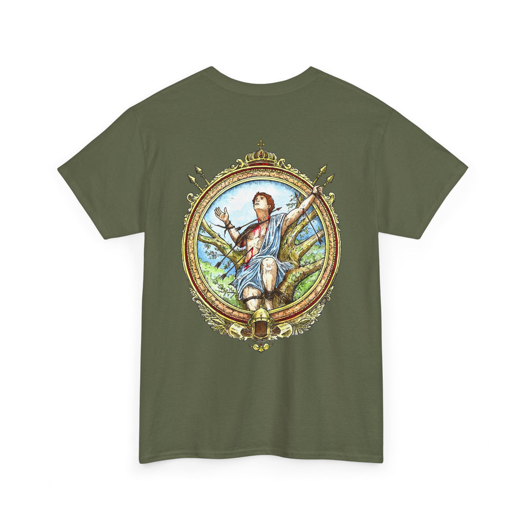 Saint Sebastian Shirt – Catholic Sacred Art Cotton Tee