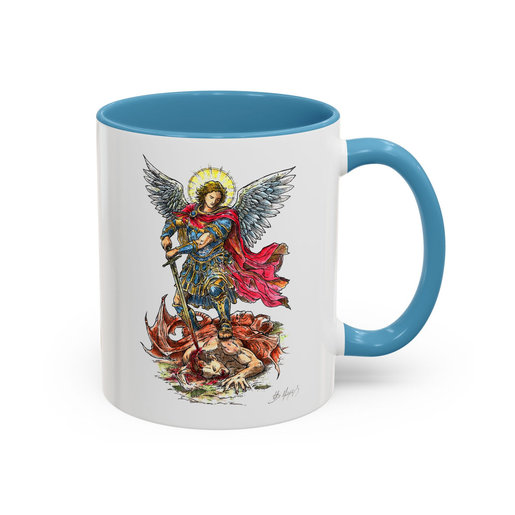 St. Michael Archangel Illustration Coffee Mug | Accent 11/15oz