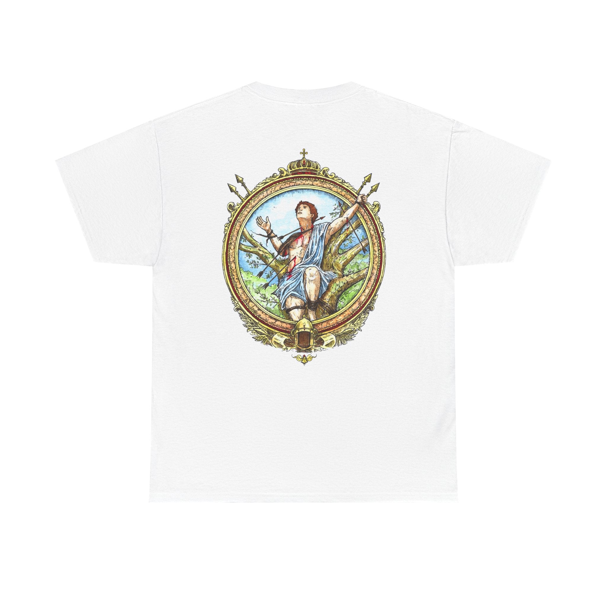Saint Sebastian Shirt – Catholic Sacred Art Cotton Tee