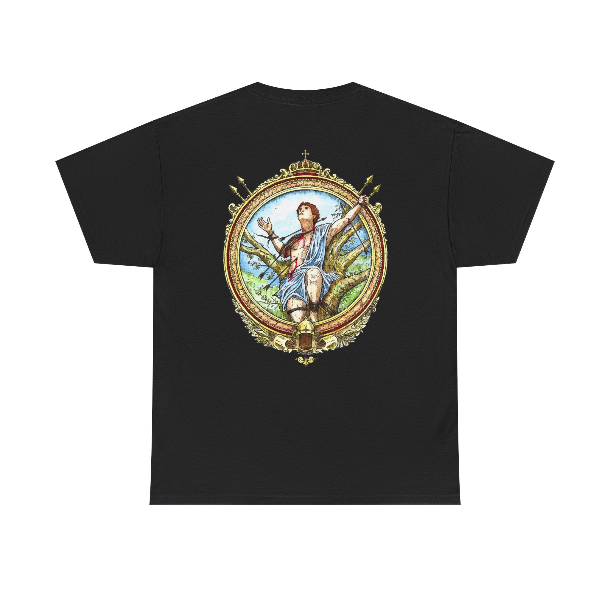 Saint Sebastian Shirt – Catholic Sacred Art Cotton Tee