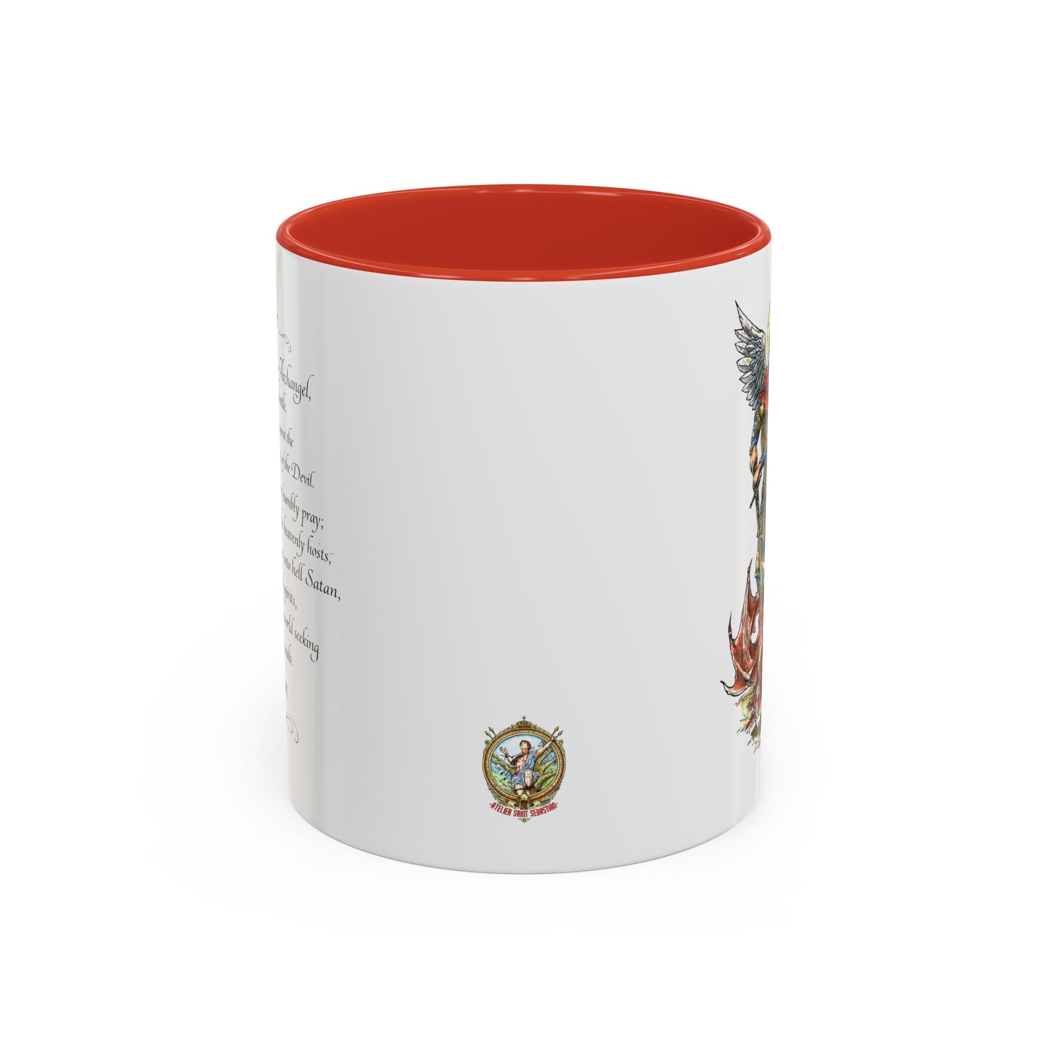 St. Michael Archangel Illustration Coffee Mug | Accent 11/15oz