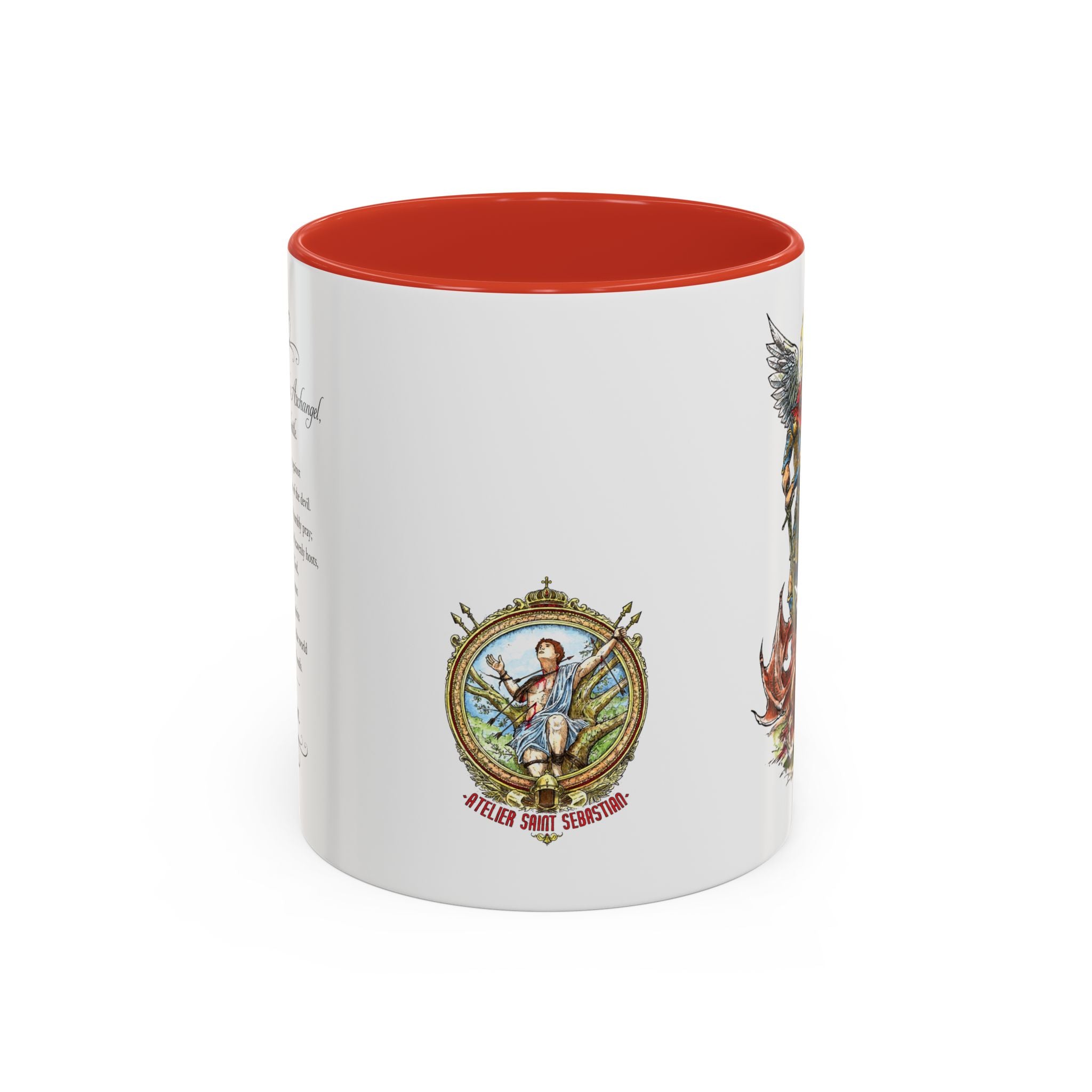 St. Michael Archangel Illustration Coffee Mug | Accent 11/15oz