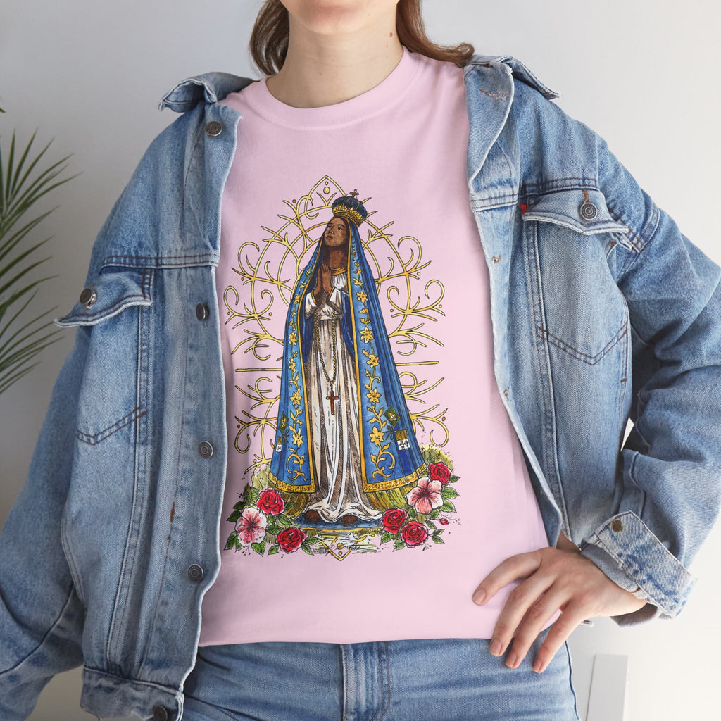 Nossa Senhora Aparecida Shirt | Brazilian Catholic Faith Tee | Virgin Mary Devotional Apparel