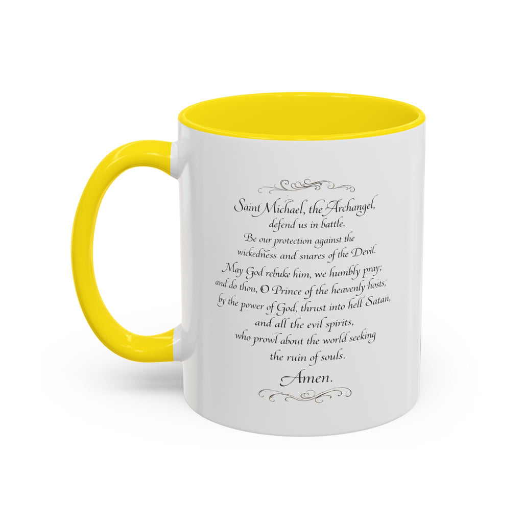 St. Michael Archangel Illustration Coffee Mug | Accent 11/15oz