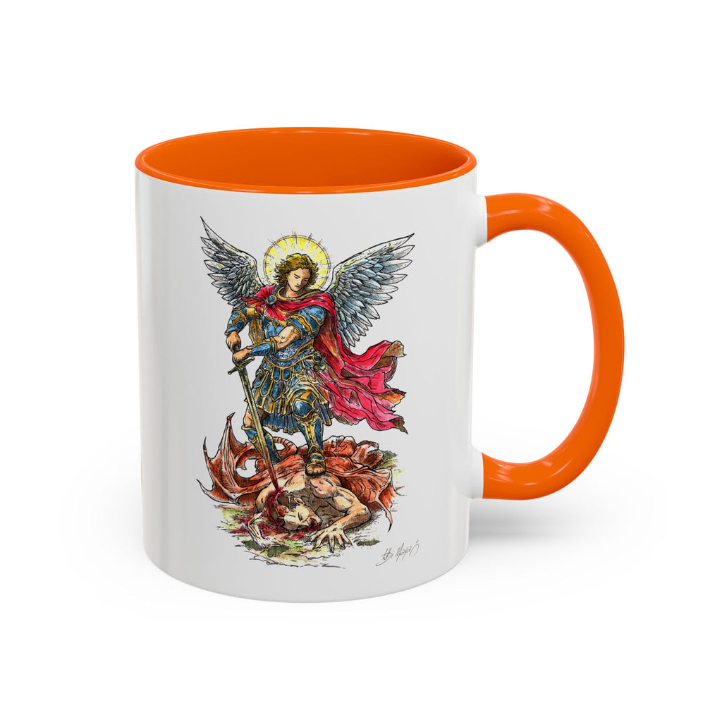 St. Michael Archangel Illustration Coffee Mug | Accent 11/15oz