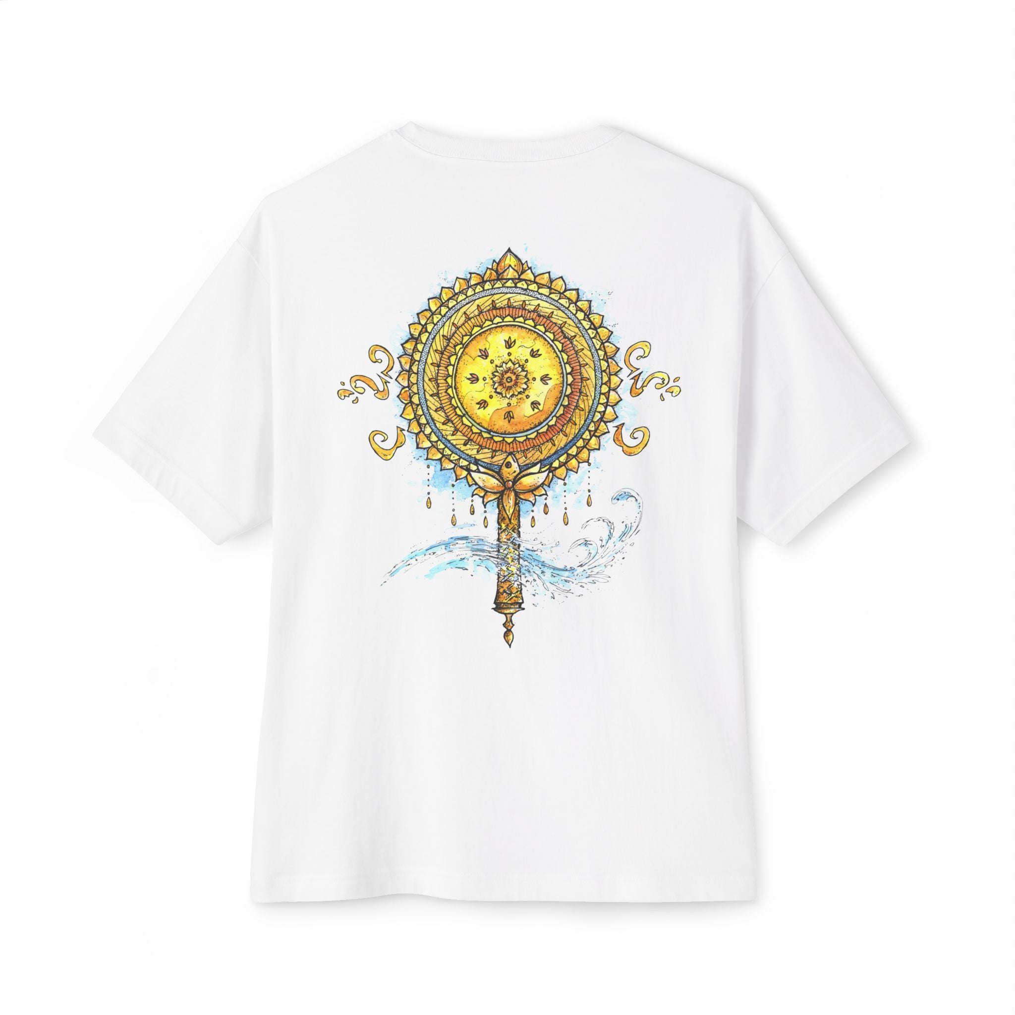 Oxum Golden Mandala Tee | Goddess of Love & Abundance Shirt