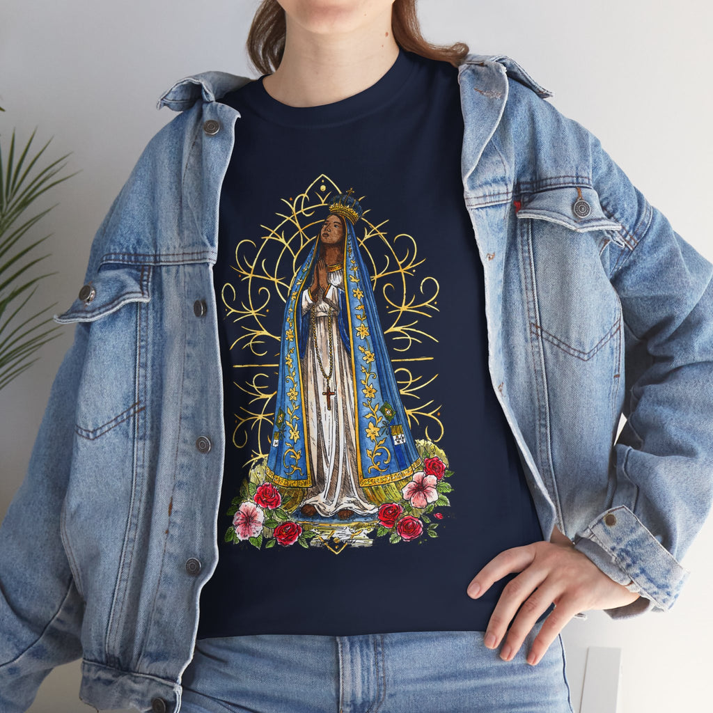 Nossa Senhora Aparecida Shirt | Brazilian Catholic Faith Tee | Virgin Mary Devotional Apparel