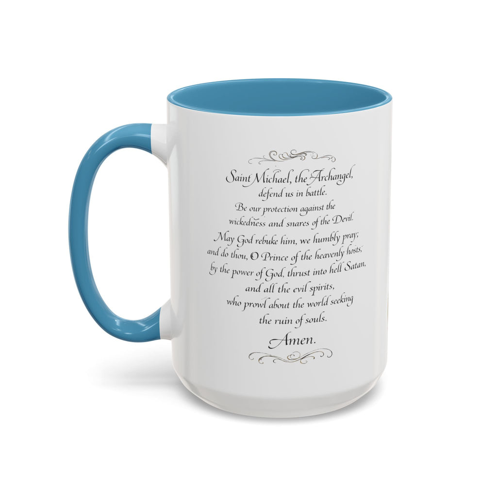 St. Michael Archangel Illustration Coffee Mug | Accent 11/15oz