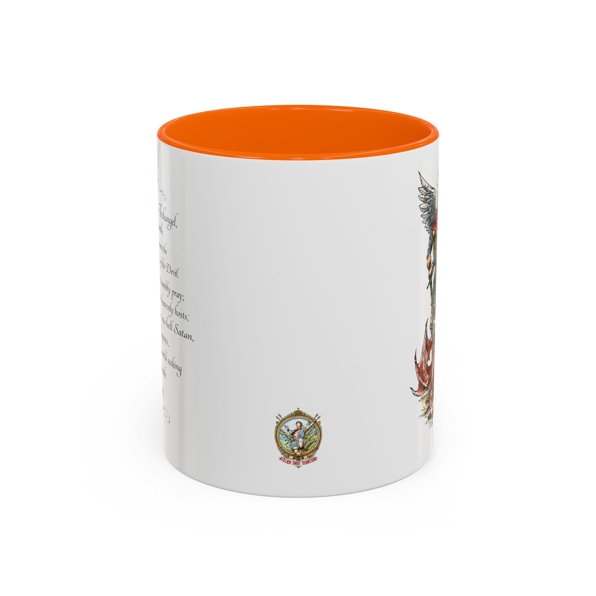 St. Michael Archangel Illustration Coffee Mug | Accent 11/15oz