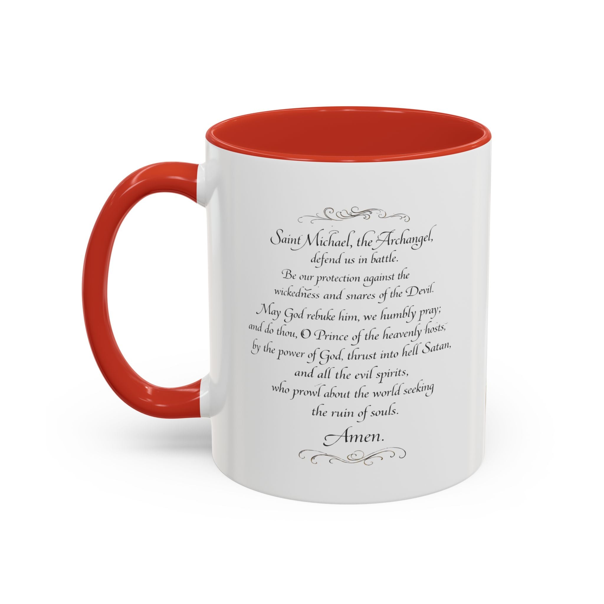 St. Michael Archangel Illustration Coffee Mug | Accent 11/15oz