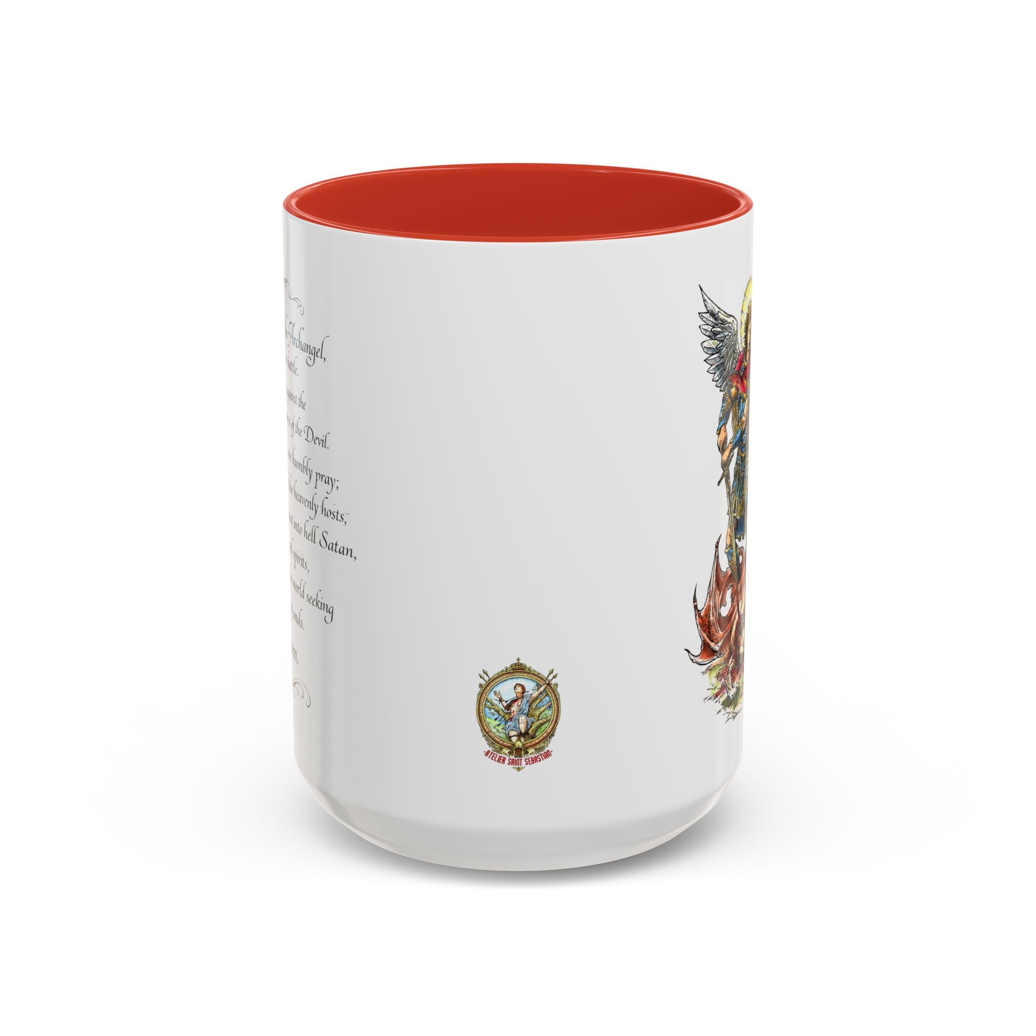 St. Michael Archangel Illustration Coffee Mug | Accent 11/15oz