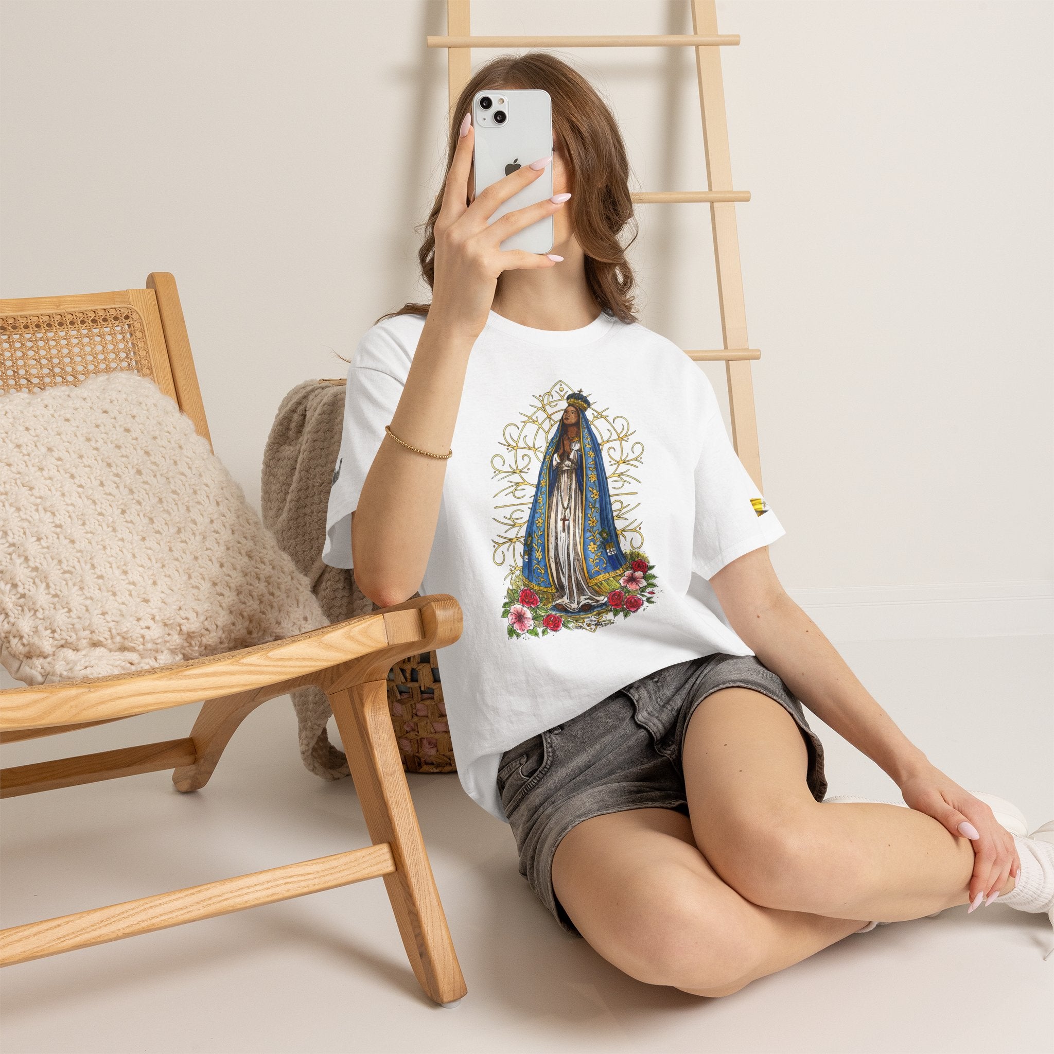 Nossa Senhora Aparecida Shirt | Brazilian Catholic Faith Tee | Virgin Mary Devotional Apparel