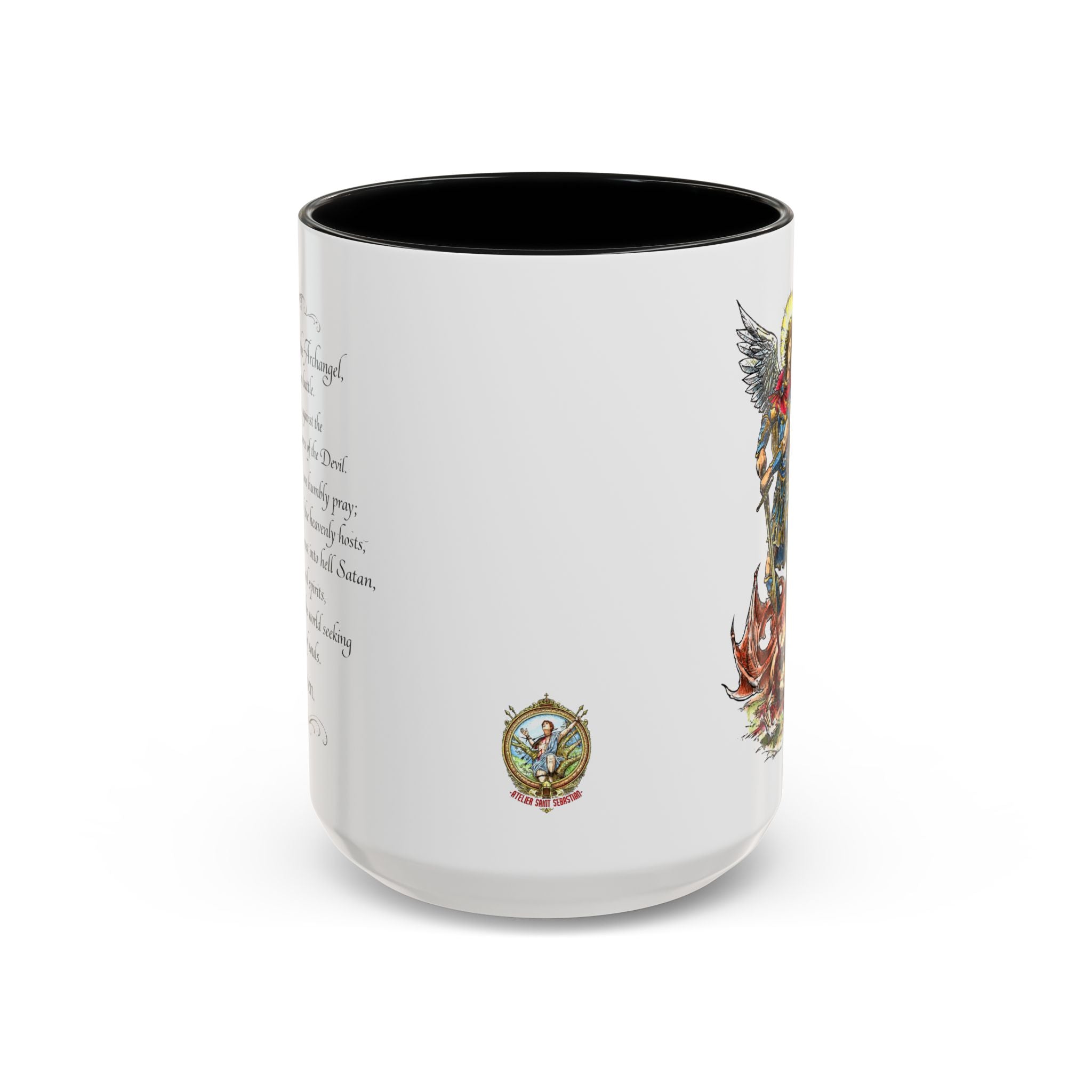 St. Michael Archangel Illustration Coffee Mug | Accent 11/15oz