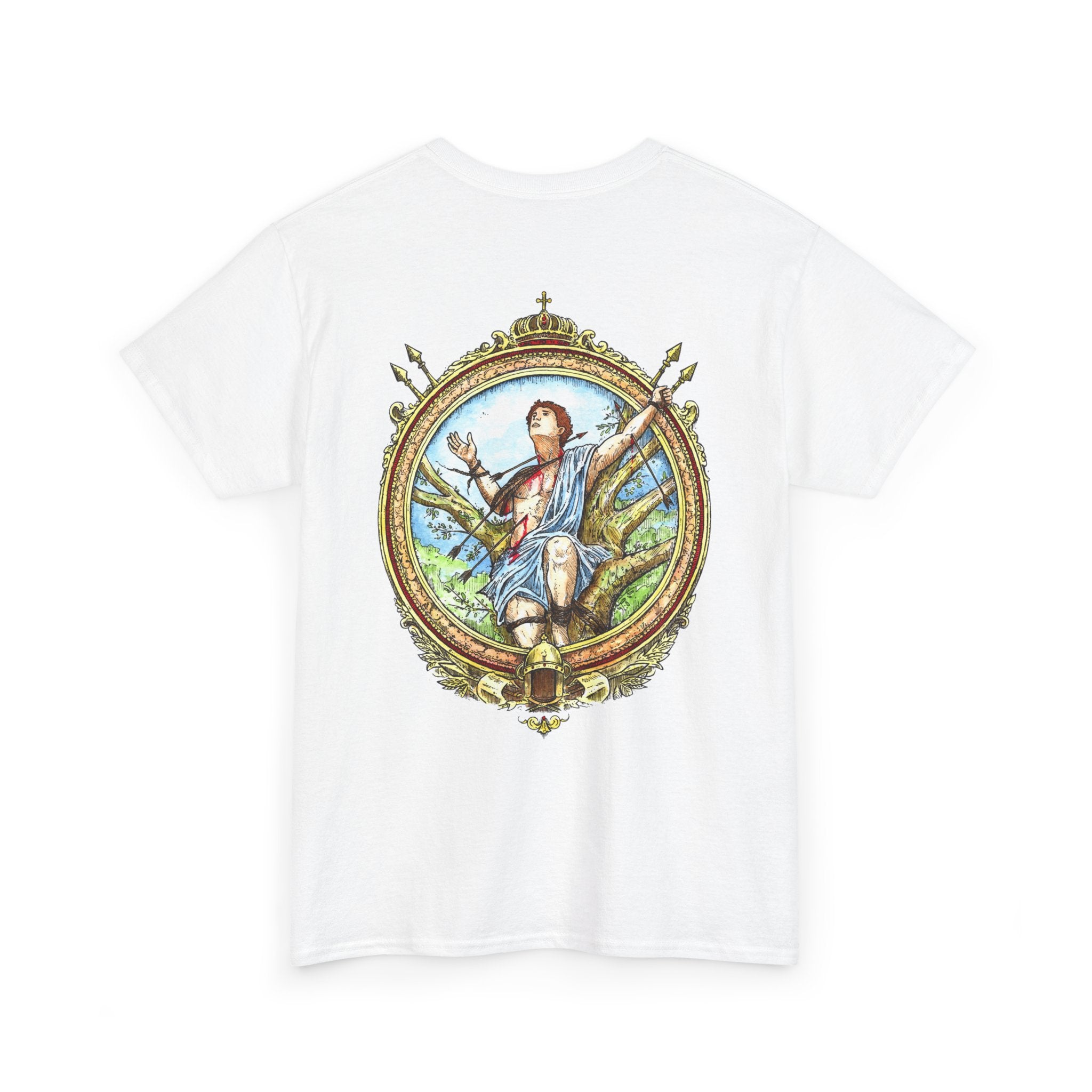 Saint Sebastian Shirt – Catholic Sacred Art Cotton Tee