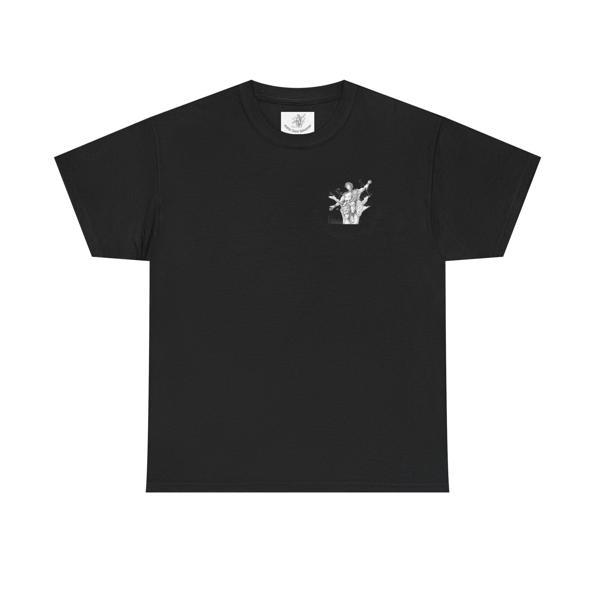 Saint Sebastian Illustration Tee | Vintage Religious Art, Martyrdom Design