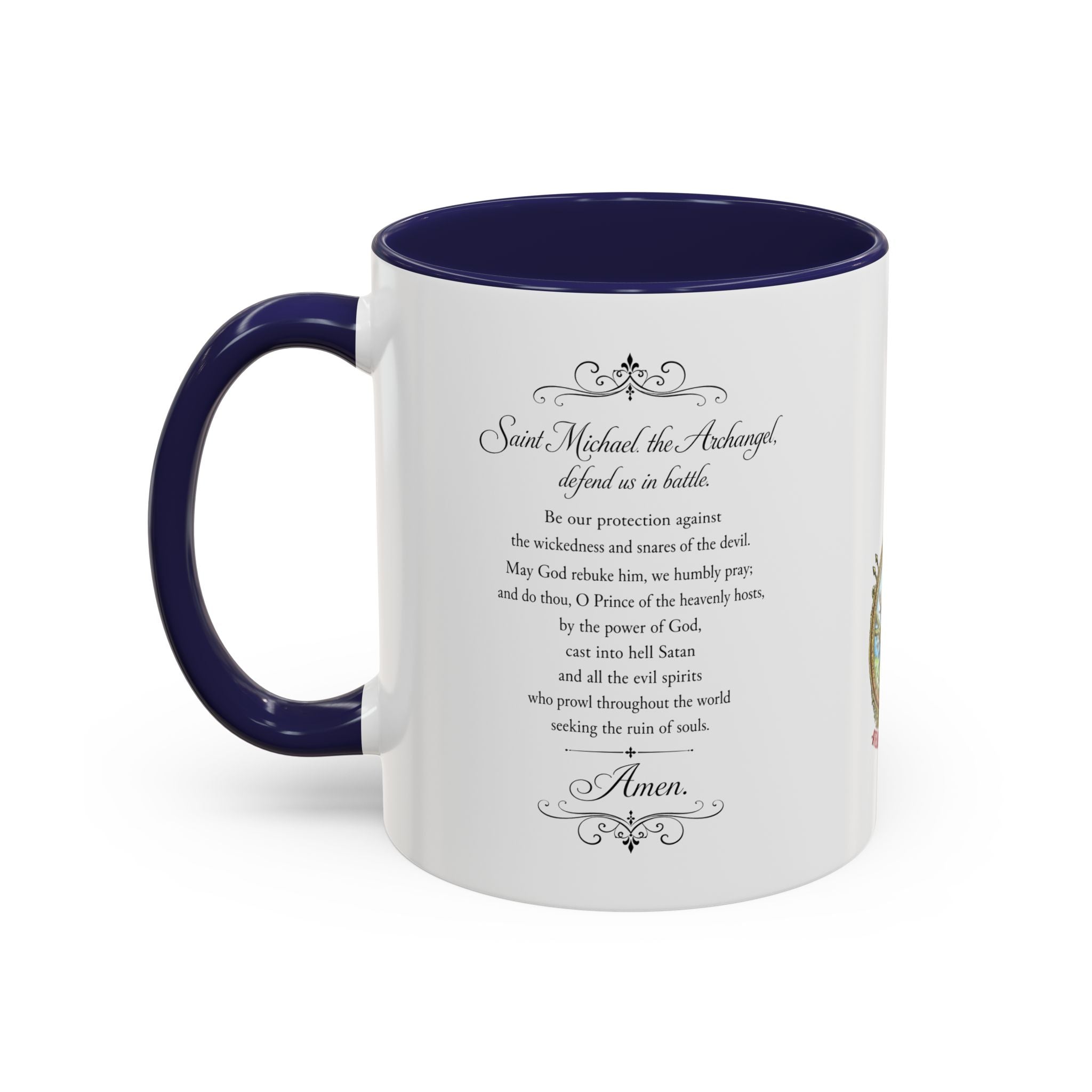 St. Michael Archangel Illustration Coffee Mug | Accent 11/15oz