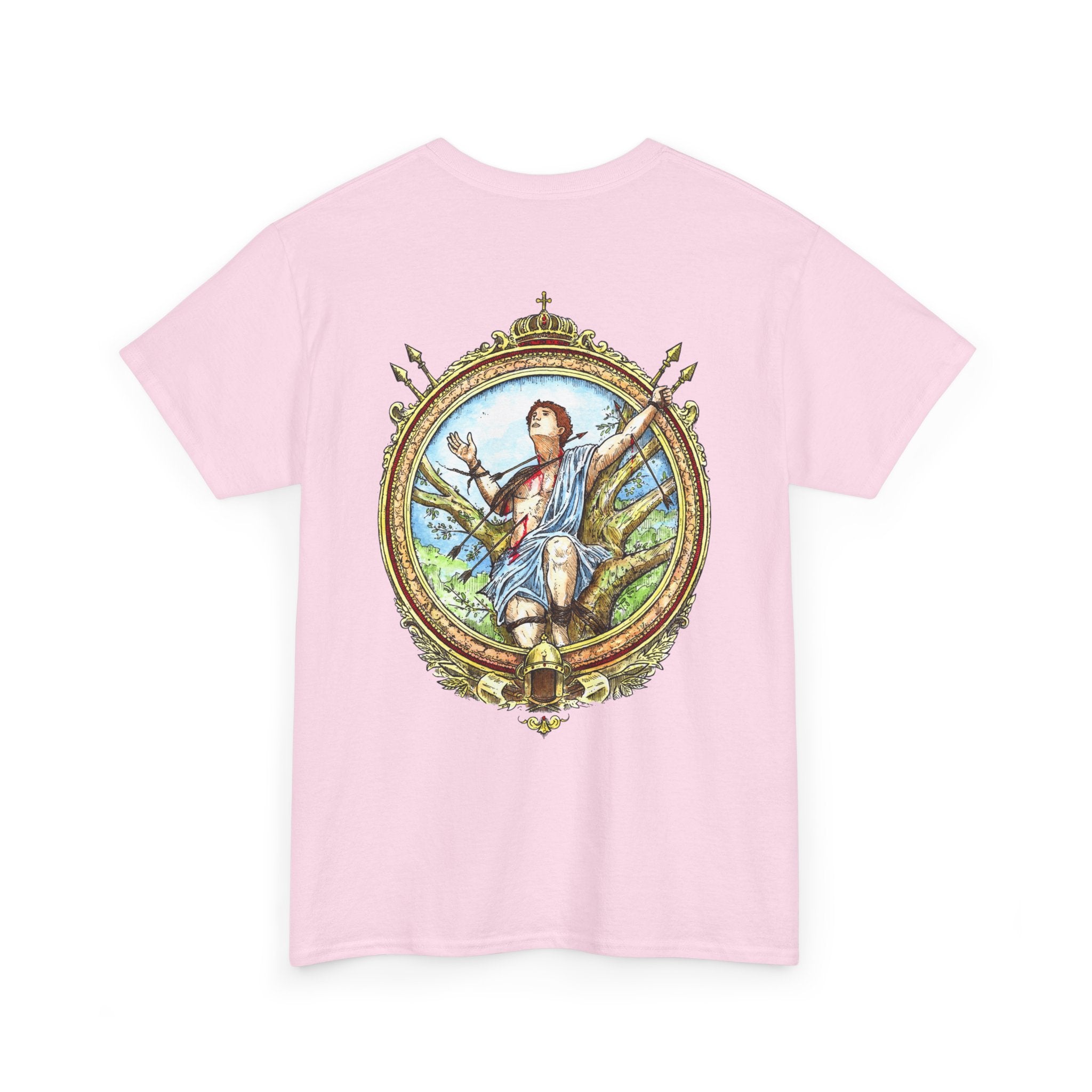 Saint Sebastian Shirt – Catholic Sacred Art Cotton Tee
