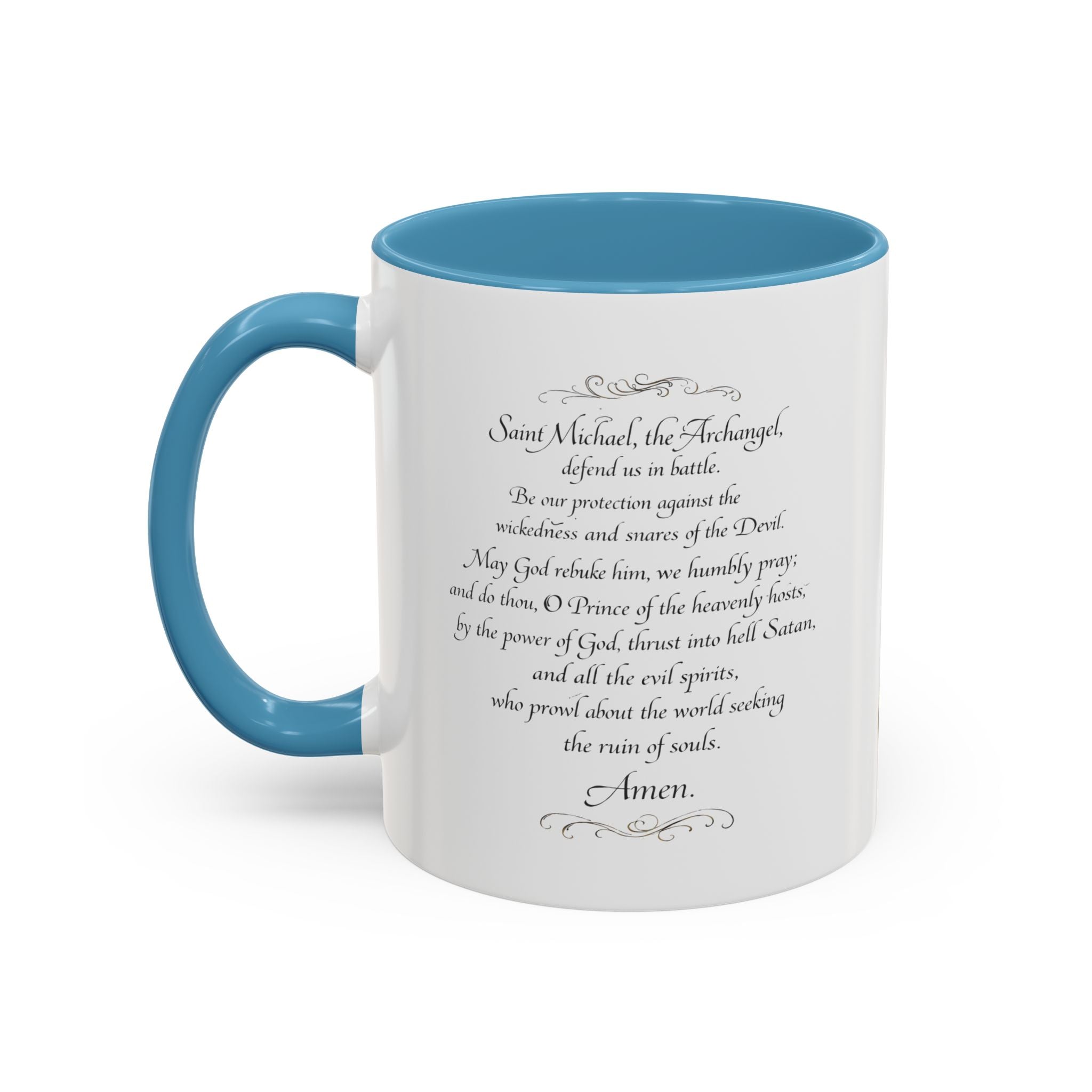 St. Michael Archangel Illustration Coffee Mug | Accent 11/15oz