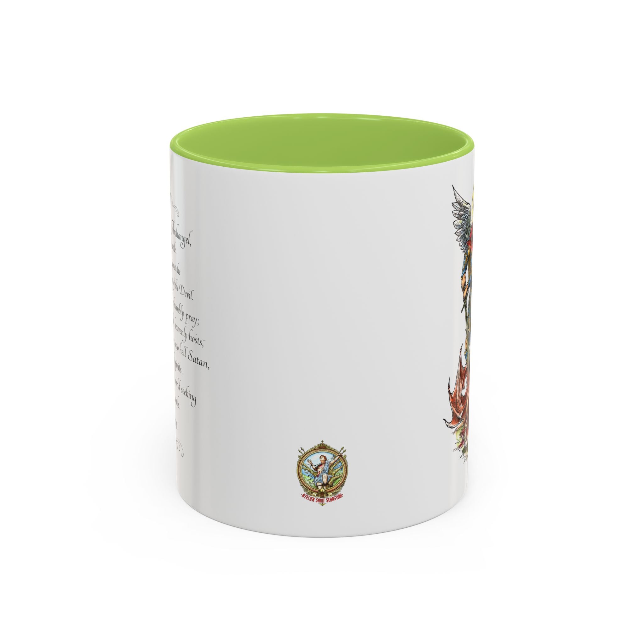 St. Michael Archangel Illustration Coffee Mug | Accent 11/15oz