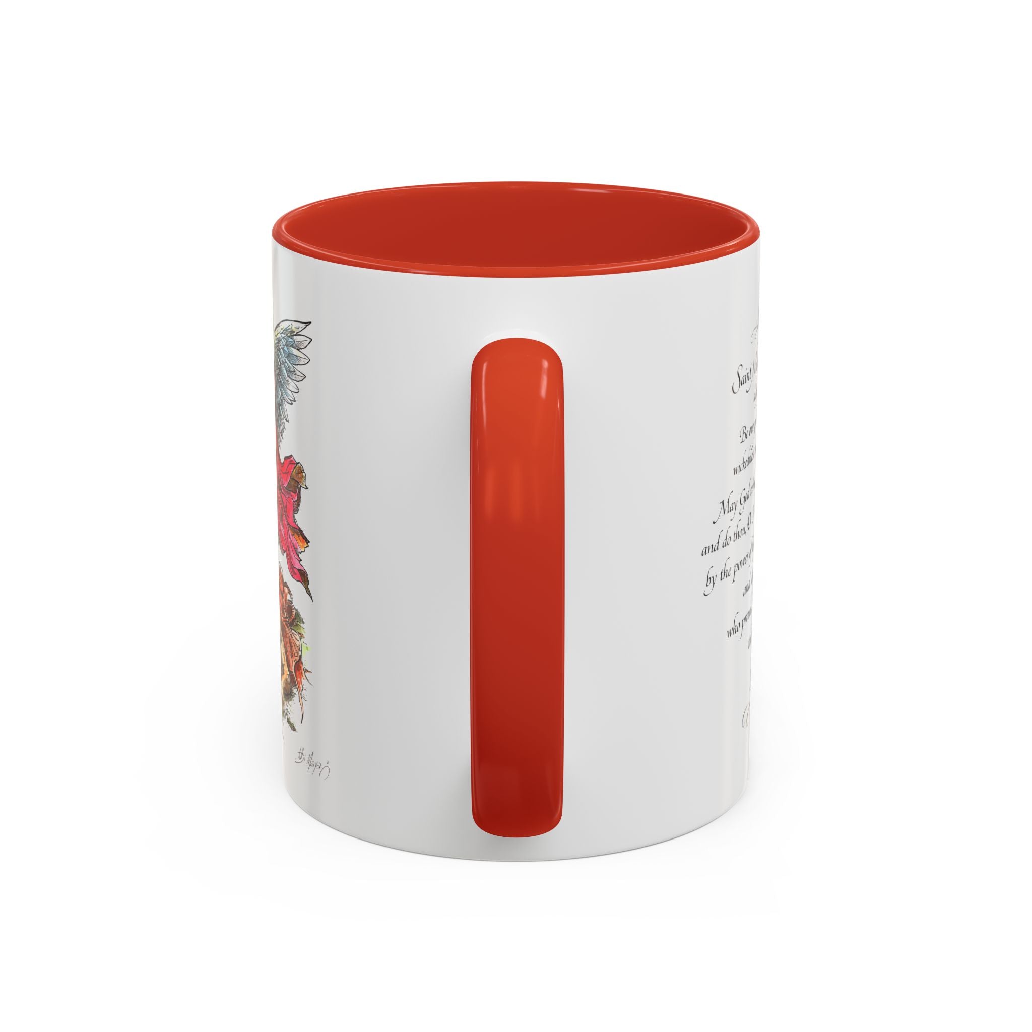 St. Michael Archangel Illustration Coffee Mug | Accent 11/15oz