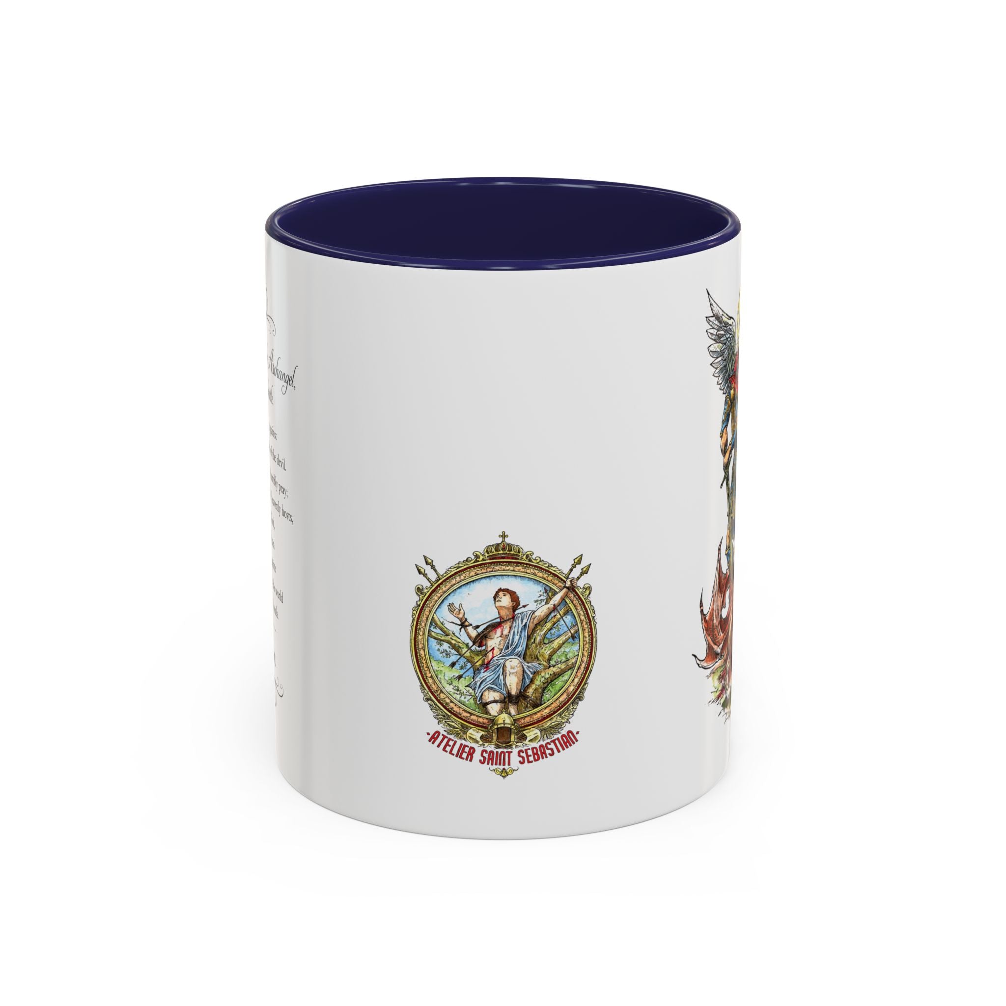 St. Michael Archangel Illustration Coffee Mug | Accent 11/15oz