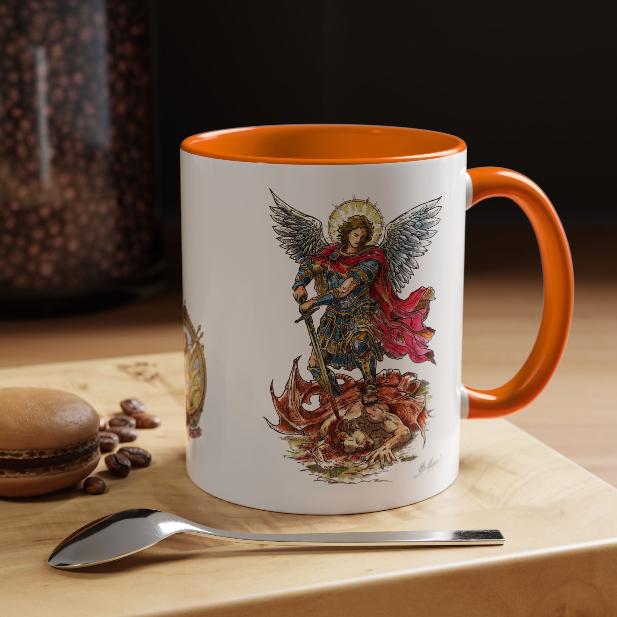 St. Michael Archangel Illustration Coffee Mug | Accent 11/15oz