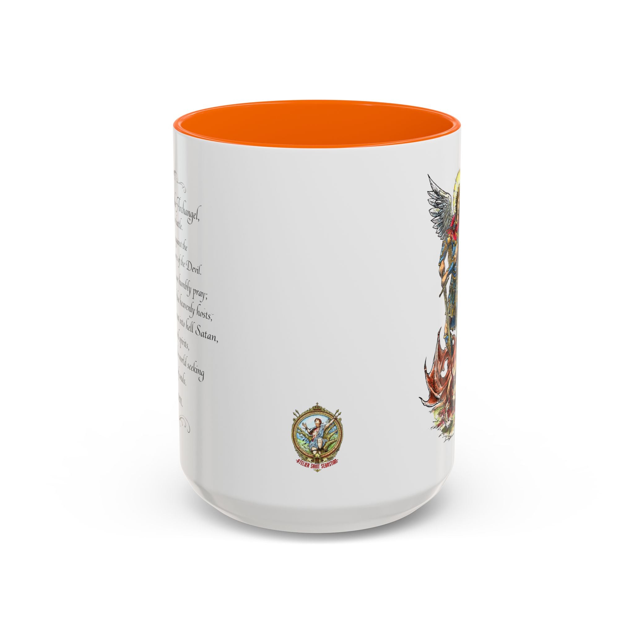 St. Michael Archangel Illustration Coffee Mug | Accent 11/15oz