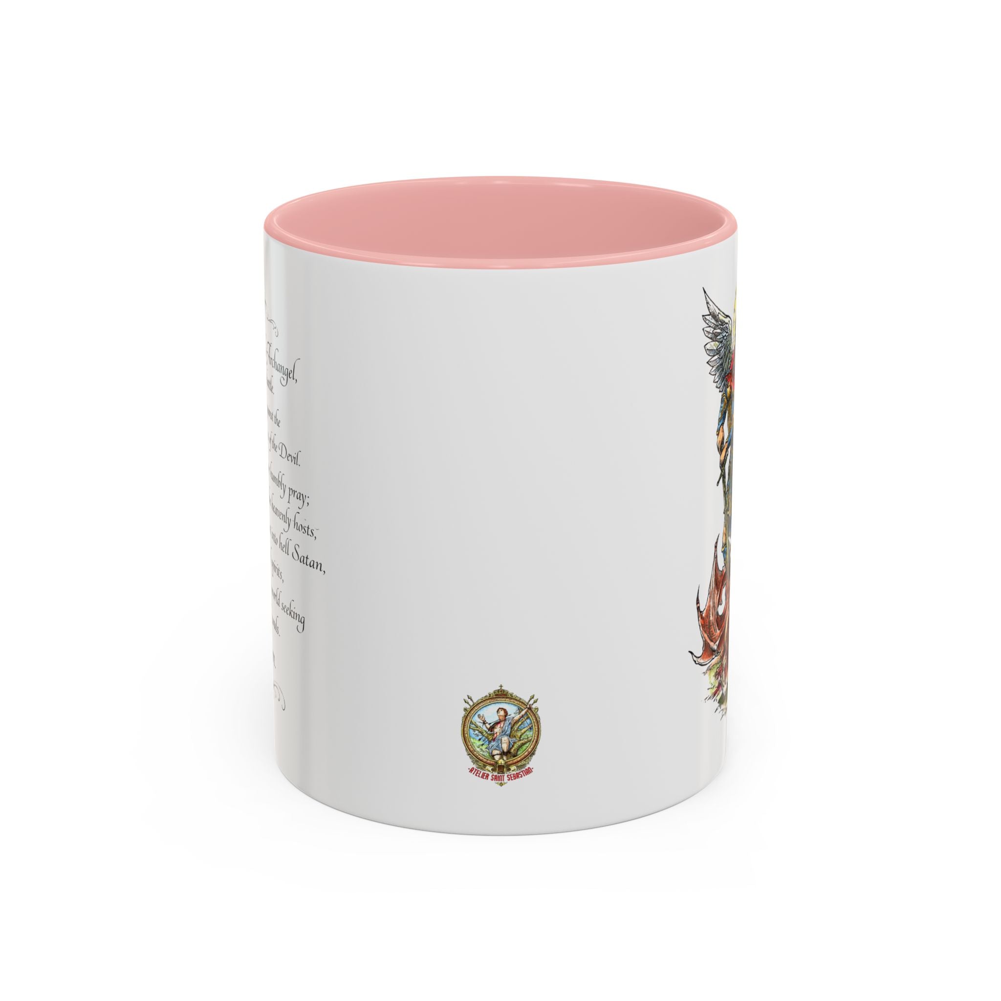 St. Michael Archangel Illustration Coffee Mug | Accent 11/15oz